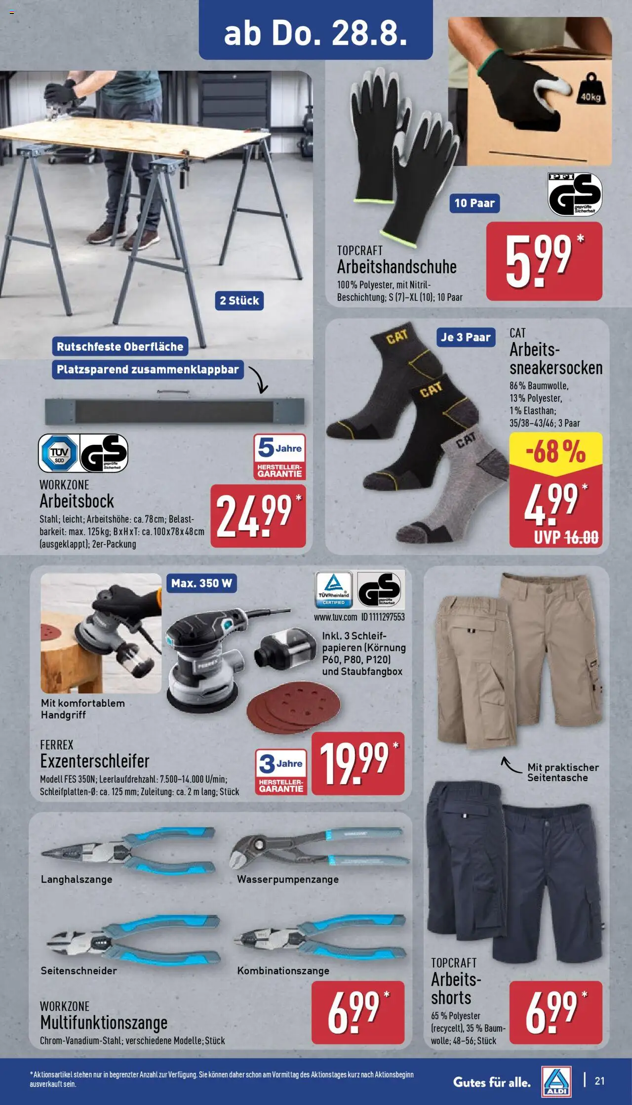Aldi Prospekt 	 - gültig ab dem 25.08.2025 | Seite: 21