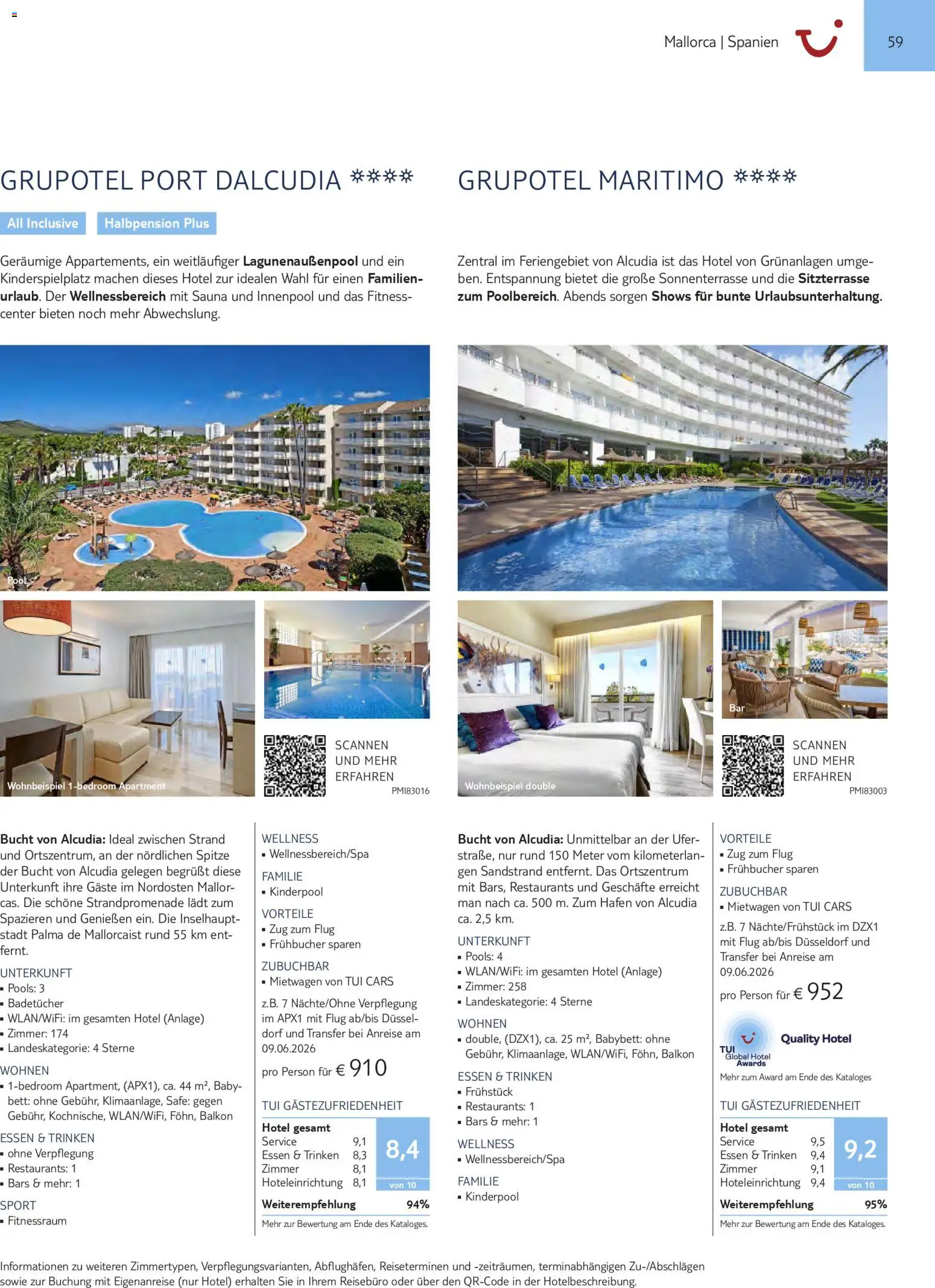 Aida  Südeuropa & Nordafrika 2026/27 – gültig ab 01.01.2026 | Seite: 59 | Produkte: Bett, Babybett