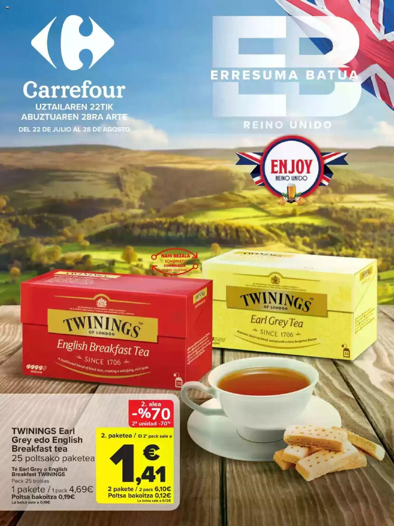 Carrefour Surtido Britanico │ válido desde el 22.07.2025 | Página: 1 | Productos: Té, Bolsa