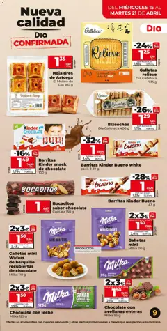 Vista previa Galletas relieve, Galletas relieve Dia Galleteca 735 g válido desde el 15.04.2026 | Página: 9