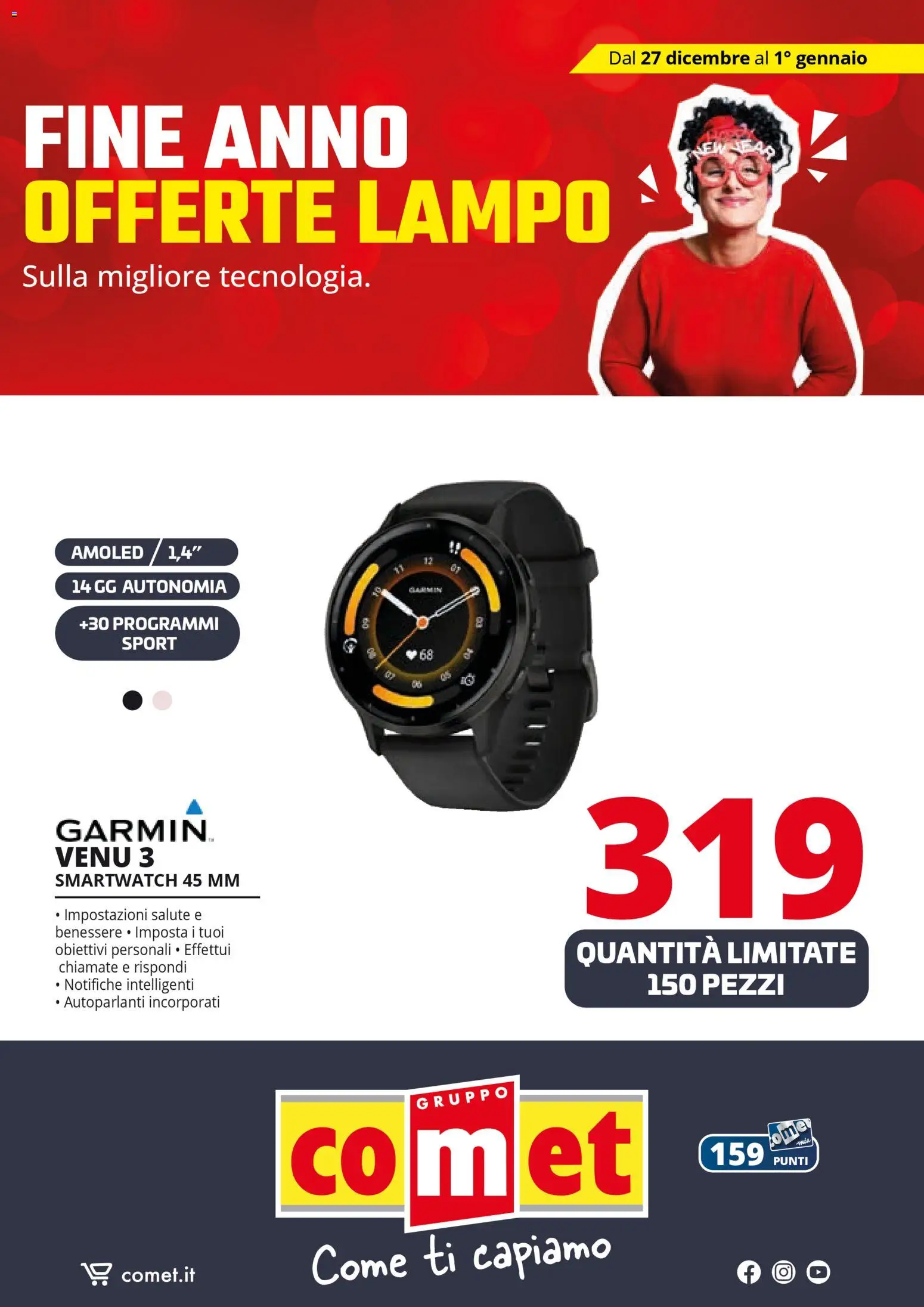Volantino Comet del 27.12.2025 | Pagina: 9 | Prodotti: Smartwatch