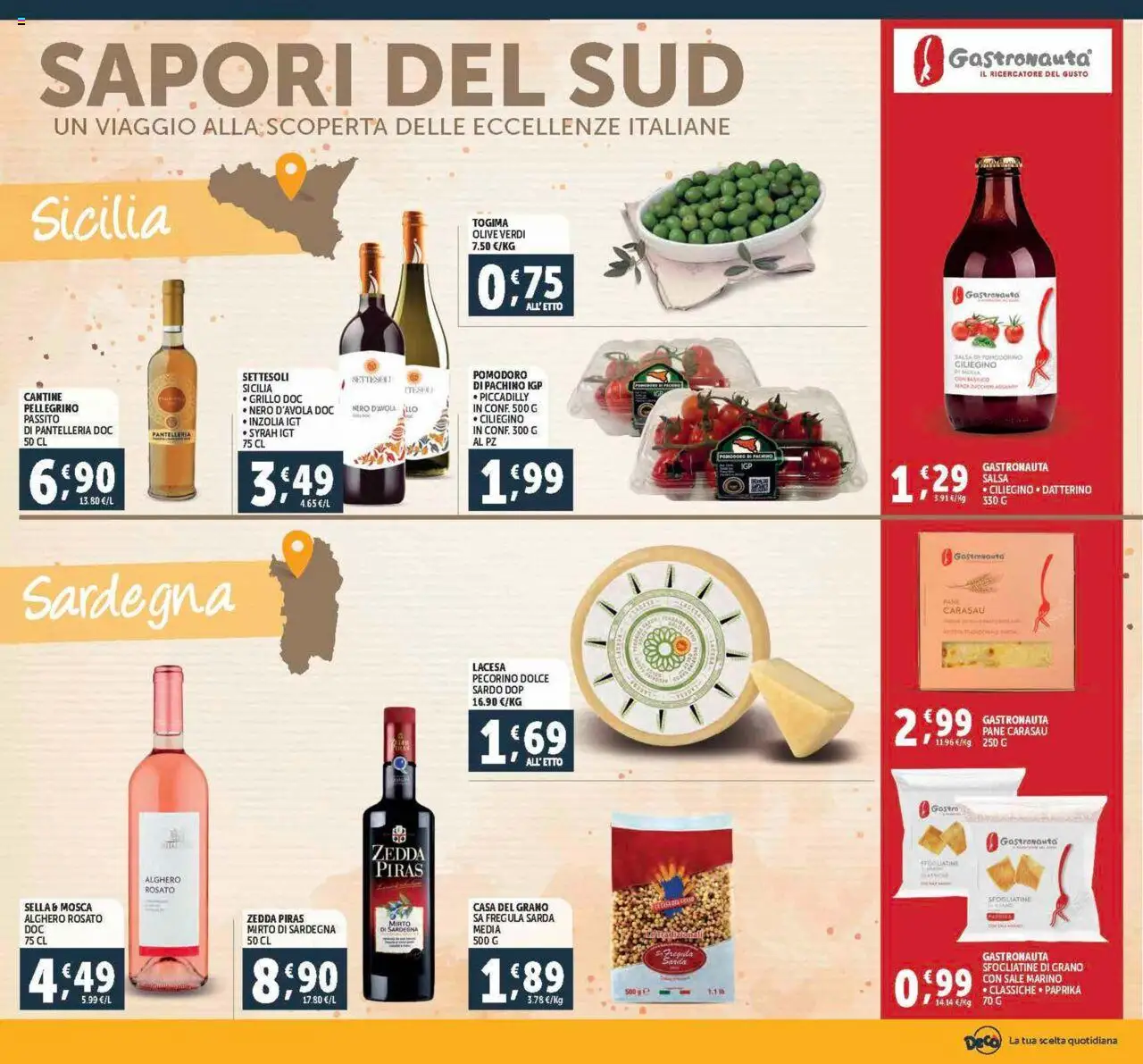 Volantino Decò del 21.08.2025 | Pagina: 6 | Prodotti: Pane, Salsa, Sale, Pomodoro