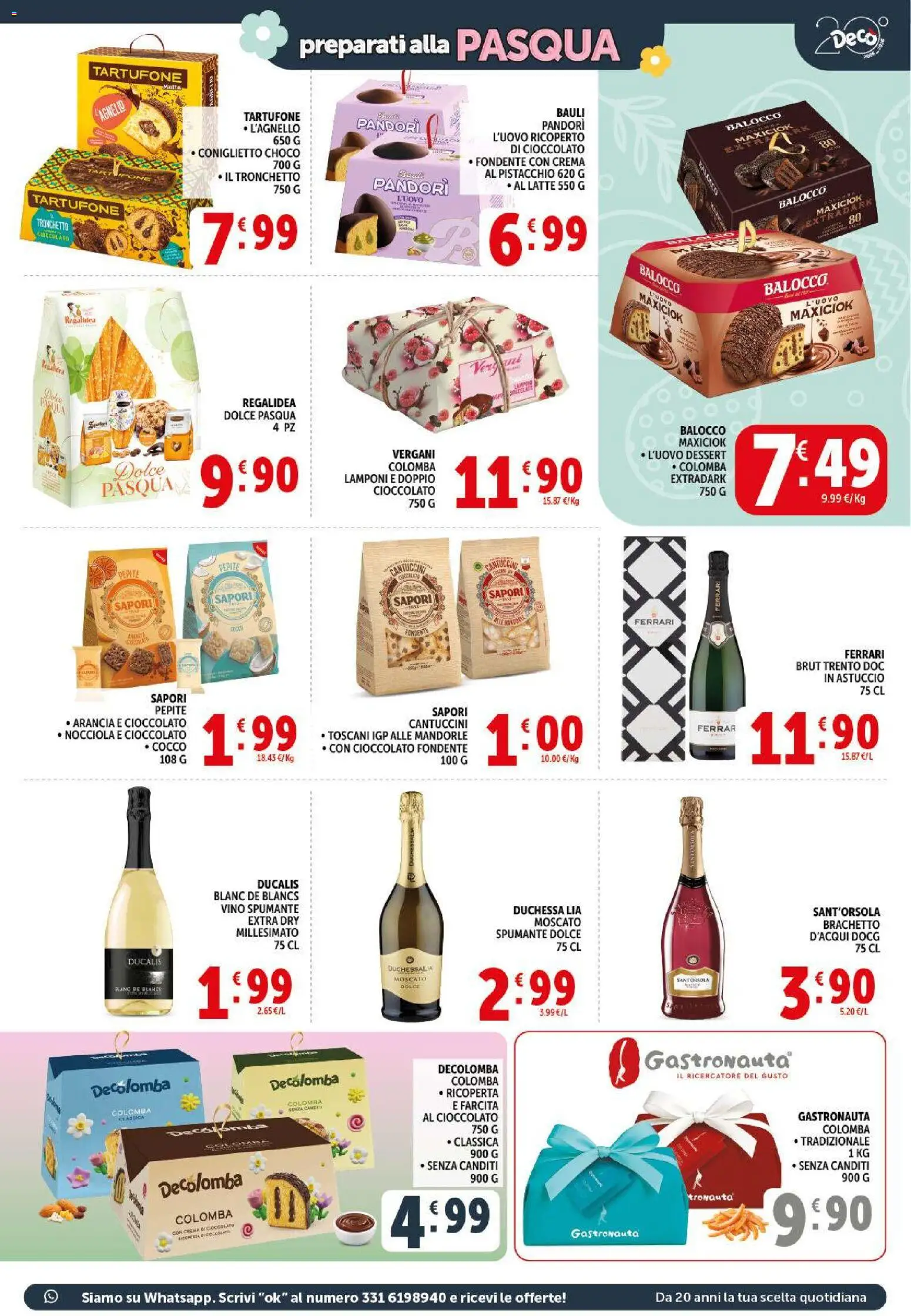 Volantino Decò del 17.03.2026 | Pagina: 3 | Prodotti: Cioccolato, Vino, Spumante, Cocco