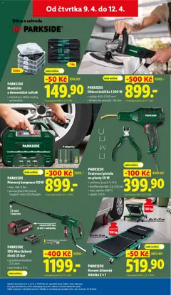 Náhled letáku PARKSIDE 20V Aku tlakový čistič 25 bar, průtokové množství: 2,5 l/min., sací hadice: 6 m od 09.04.2026 | Strana: 33