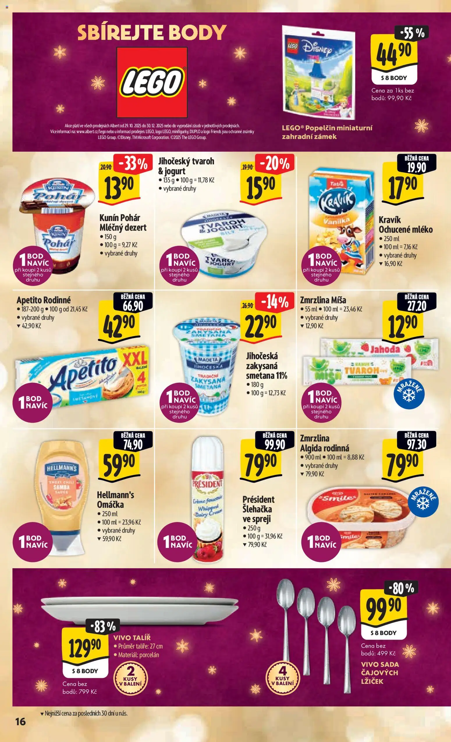 Albert leták - Hypermarket od 26.11.2025 | Strana: 26 | Produkty: Mléko, Šlehačka, Hellmann's, Body