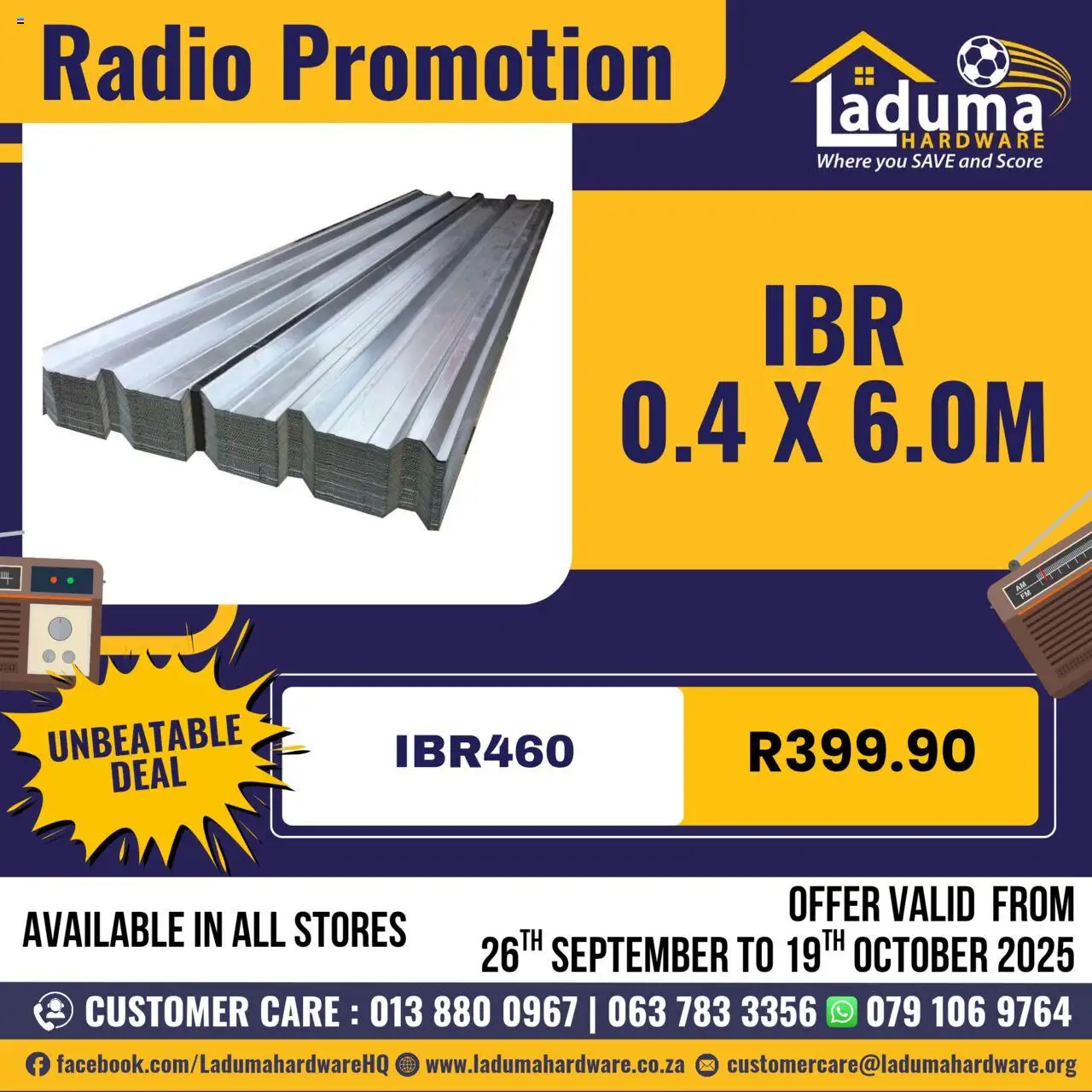 New Laduma Hardware catalogue – valid from 26.09.2025 | Page: 2 | Products: Radio