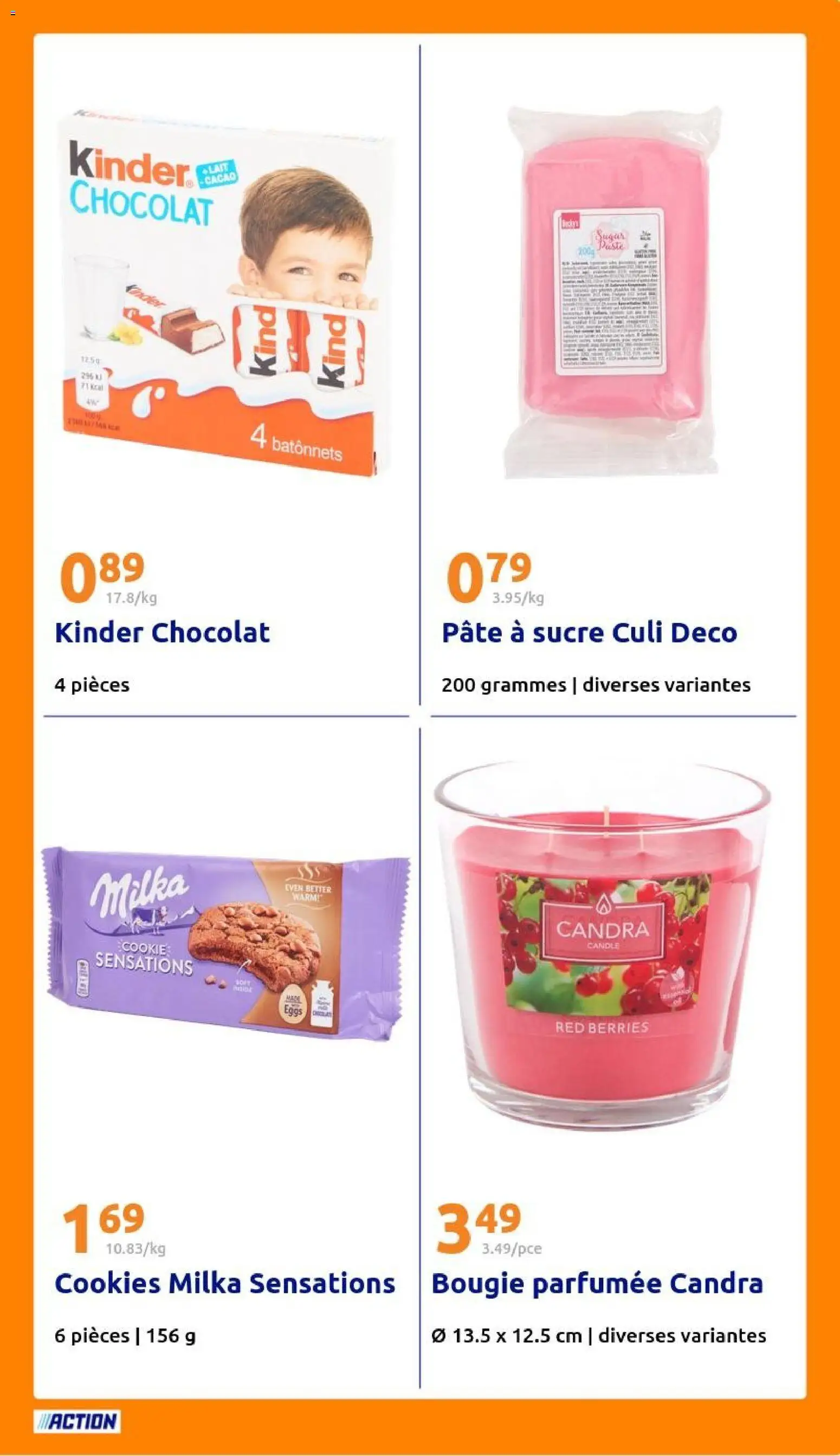 {H1} | Page: 25 | Produits: Sucre, Cookies, Lait, Chocolat