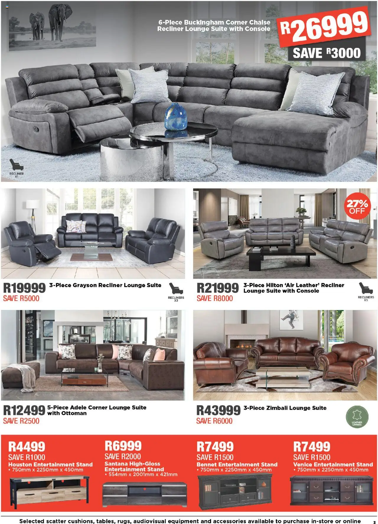 New House and Home catalogue – valid from 06.10.2025 | Page: 3 | Products: Lounge suite, Ottoman