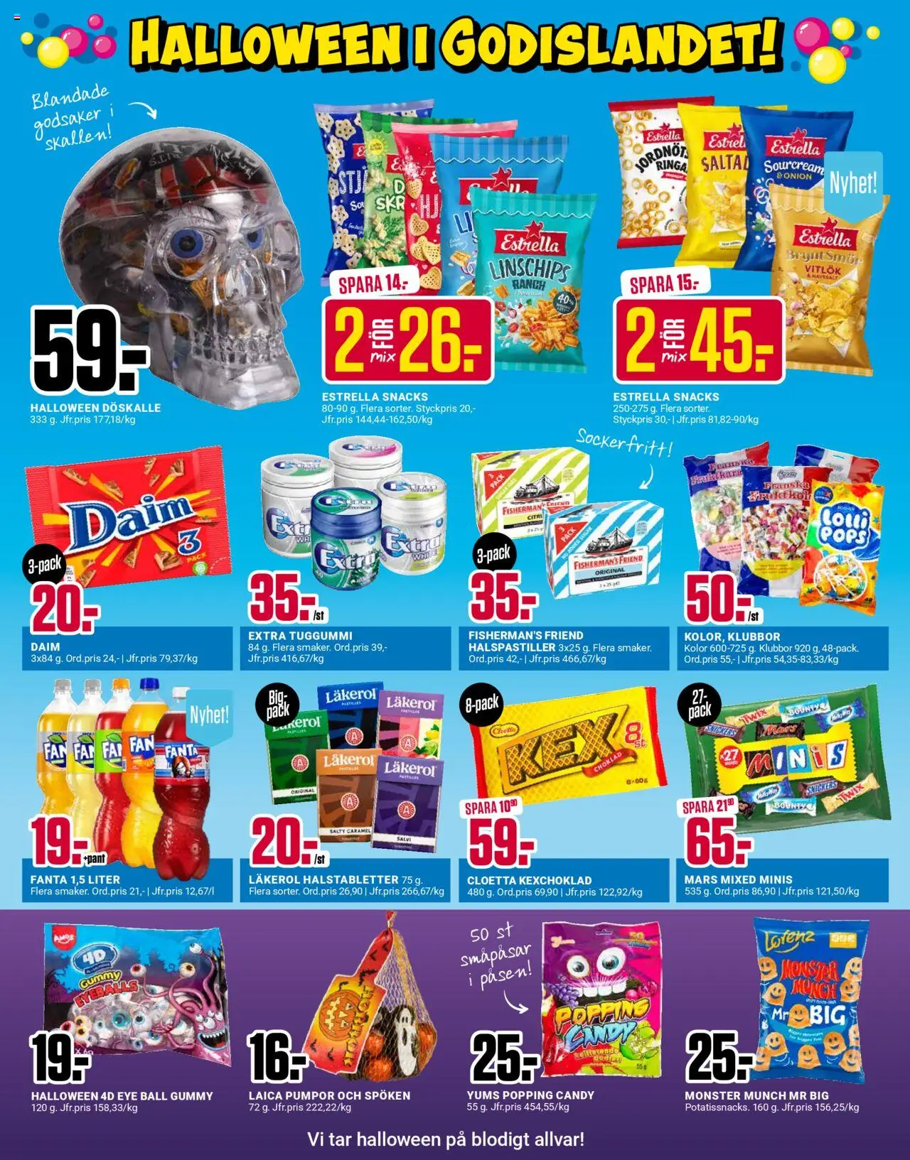 ÖoB reklamblad aktuell från 13.10.2025 | Sida: 2 | Produkter: Halstabletter, Fanta, Choklad, Tuggummi