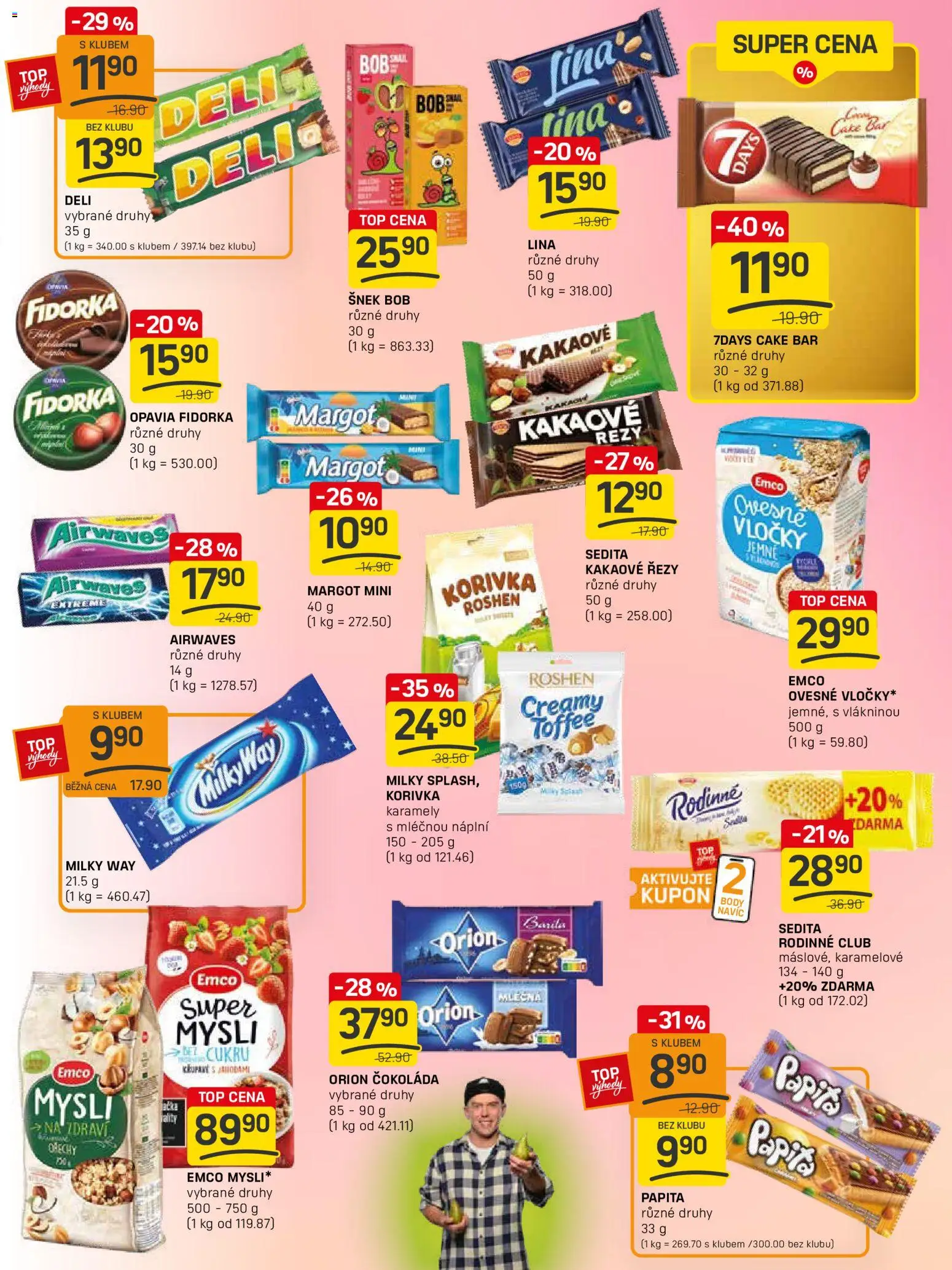 Flop leták - FlopTop od 07.01.2026 | Strana: 13 | Produkty: Čokoláda, Ořechy, Vločky, Lina