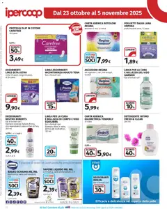 Anteprima del volantino Volantino Ipercoop	 valido a partire dal 23.10.2025 | Pagina: 20 | Prodotti: Carta igienica, Detergente intimo, Detergente, Asciugatutto