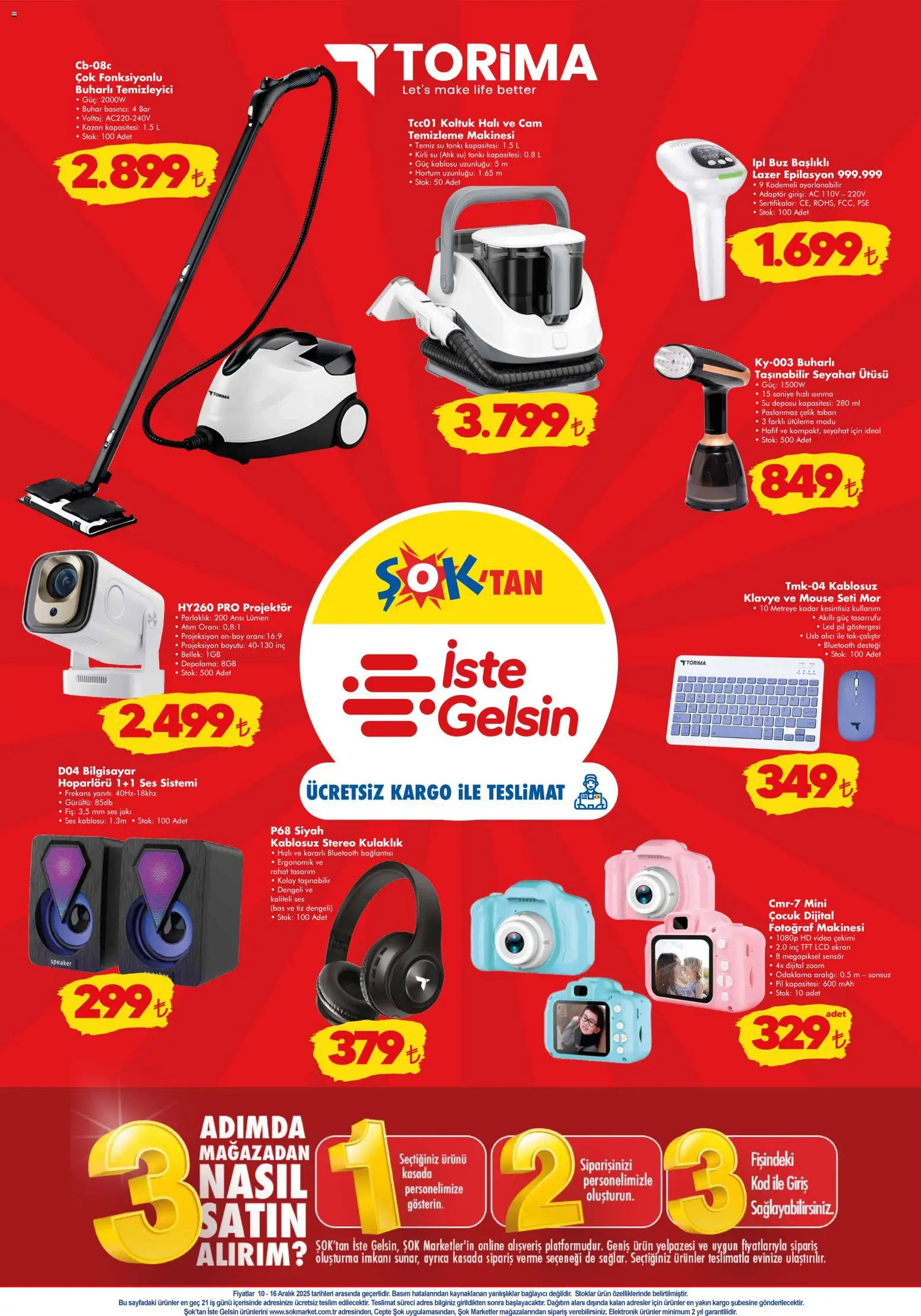 Şok Market Katalog - 10.12.2025 tarihinden itibaren geçerlidir | Sayfa: 9 | Ürünler: Pil, Klavye, Kulaklık, USB