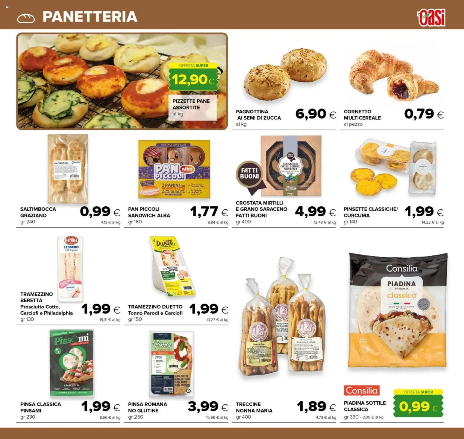 Volantino Oasi del 23.10.2025 | Pagina: 7 | Prodotti: Pane, Zucca, Tonno, Tramezzino