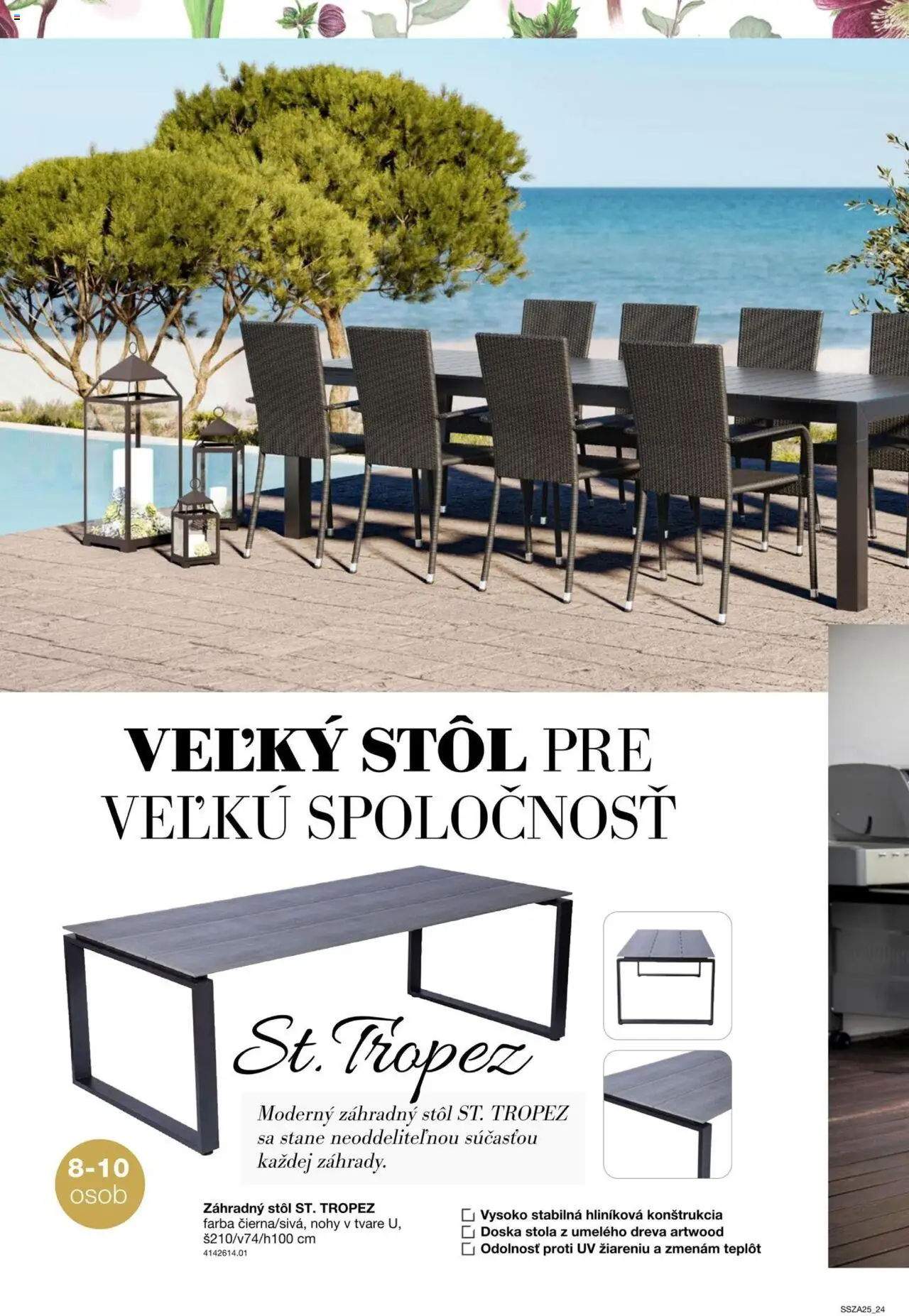 Nové Sconto nábytok akcie – leták je platný od 21.02.2025 | Strana: 24 | Produkty: Stôl, Záhradný stôl