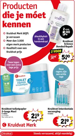 Kruidvat folder week 45 - Voorbeeld van een folder van Kruidvat, geldig van 04.11.2025 | Pagina: 10 | Producten: La, Papier, Toiletpapier, Shampoo