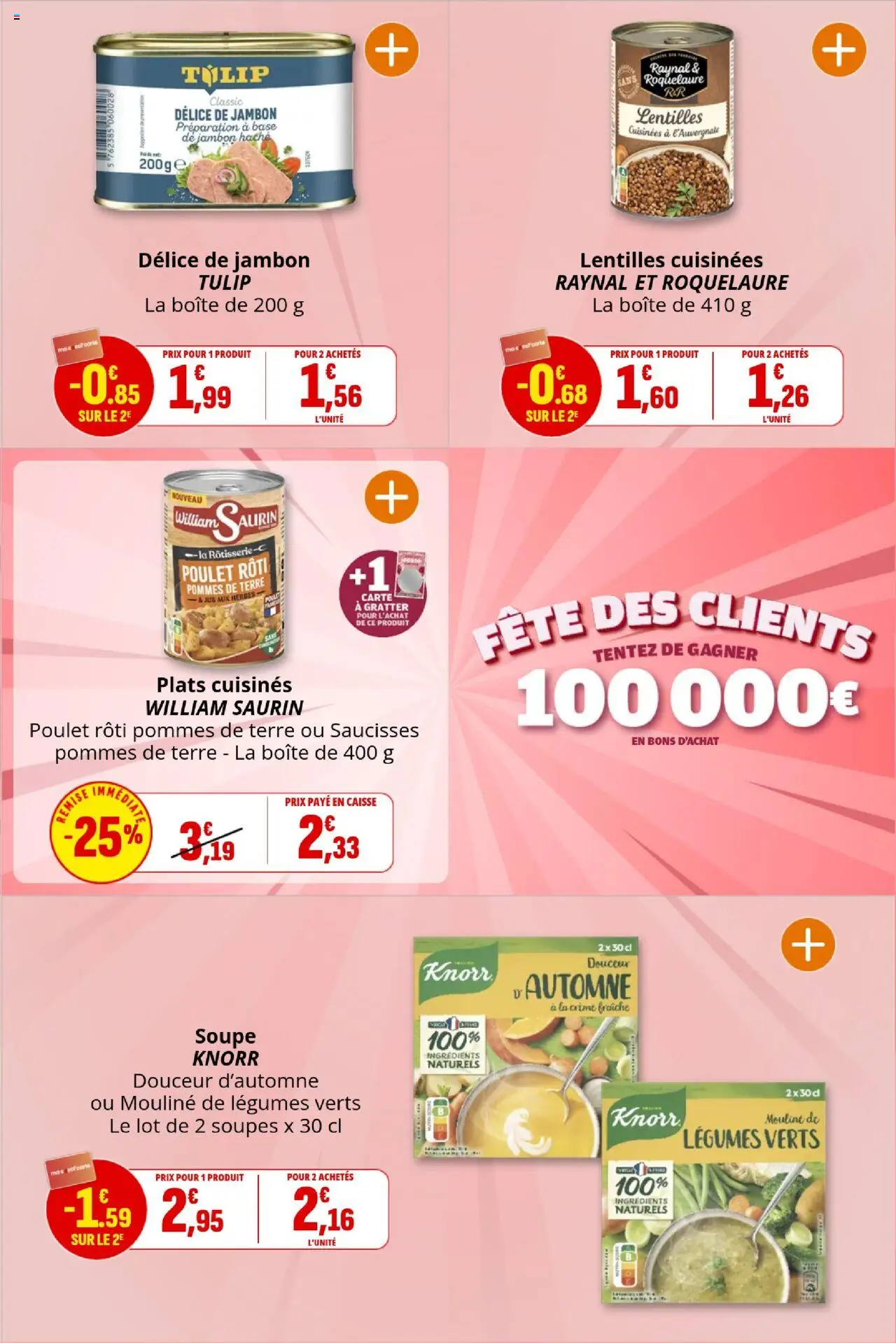 {H1} | Page: 19 | Produits: Base, Jambon, Jus, Pommes
