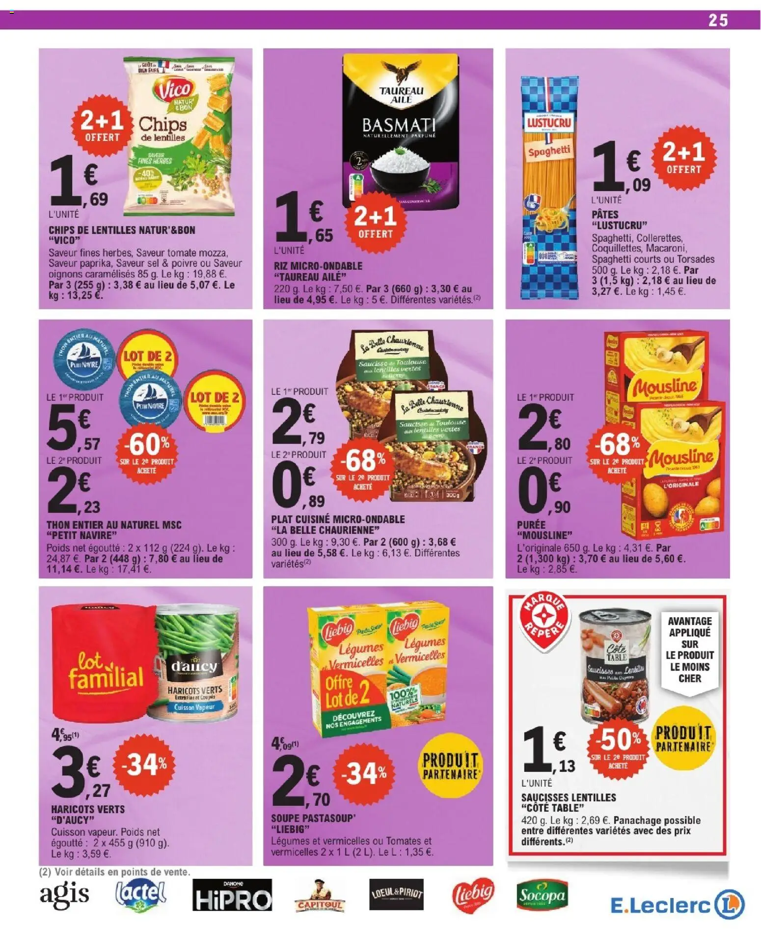 {H1} | Page: 25 | Produits: Soupe, Poids, Poivre, Riz