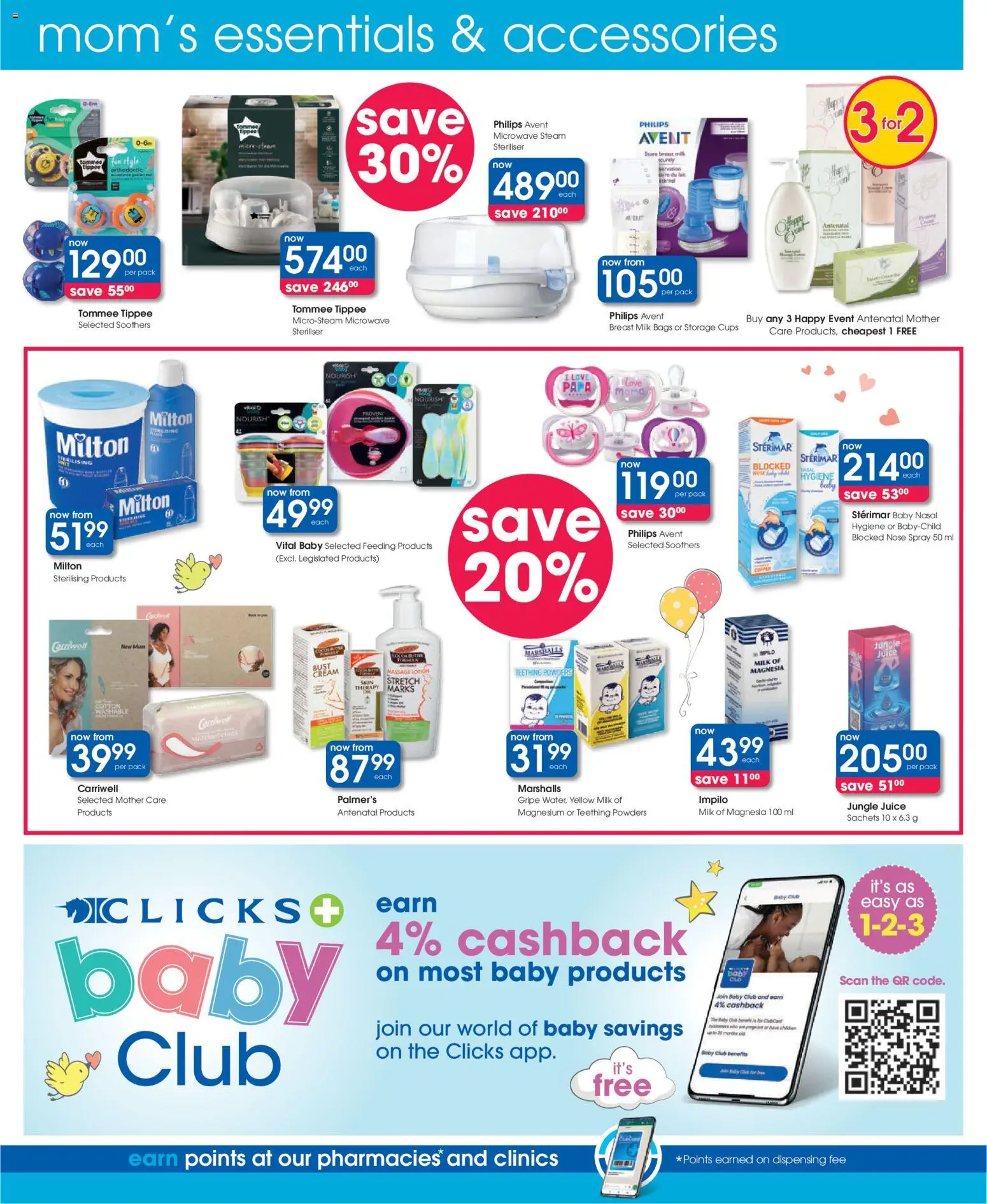 New Clicks catalogue – valid from 25.02.2026 | Page: 36 | Products: Microwave, Butter, Juice, Lotion