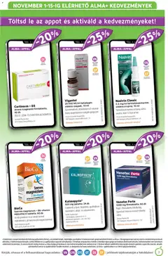 Alma Gyógyszertárak Akciós újság - amely érvényes a következő dátumtól: 01.11.2025 | Oldal: 3