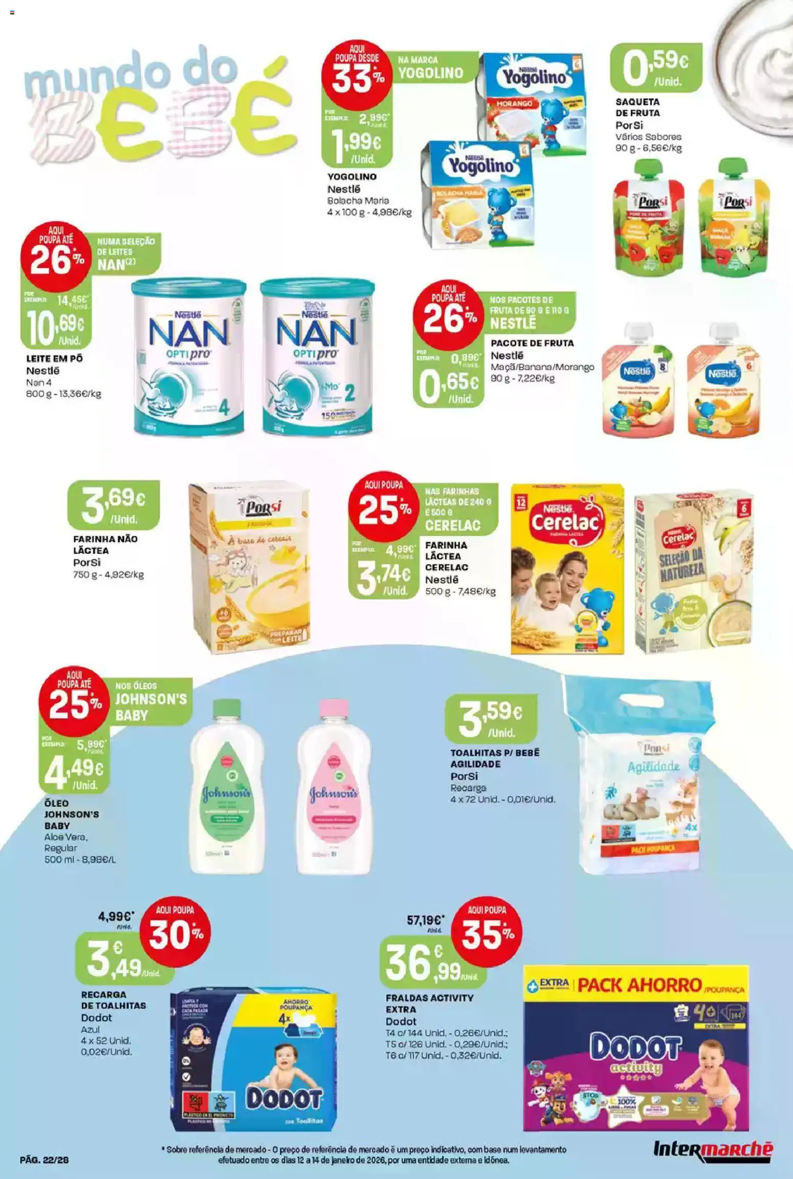 Intermarché Folheto Contact │ válido de 12.02.2026 | Página: 22 | Produtos: Leite, Nestlé, Óleo, Cereais