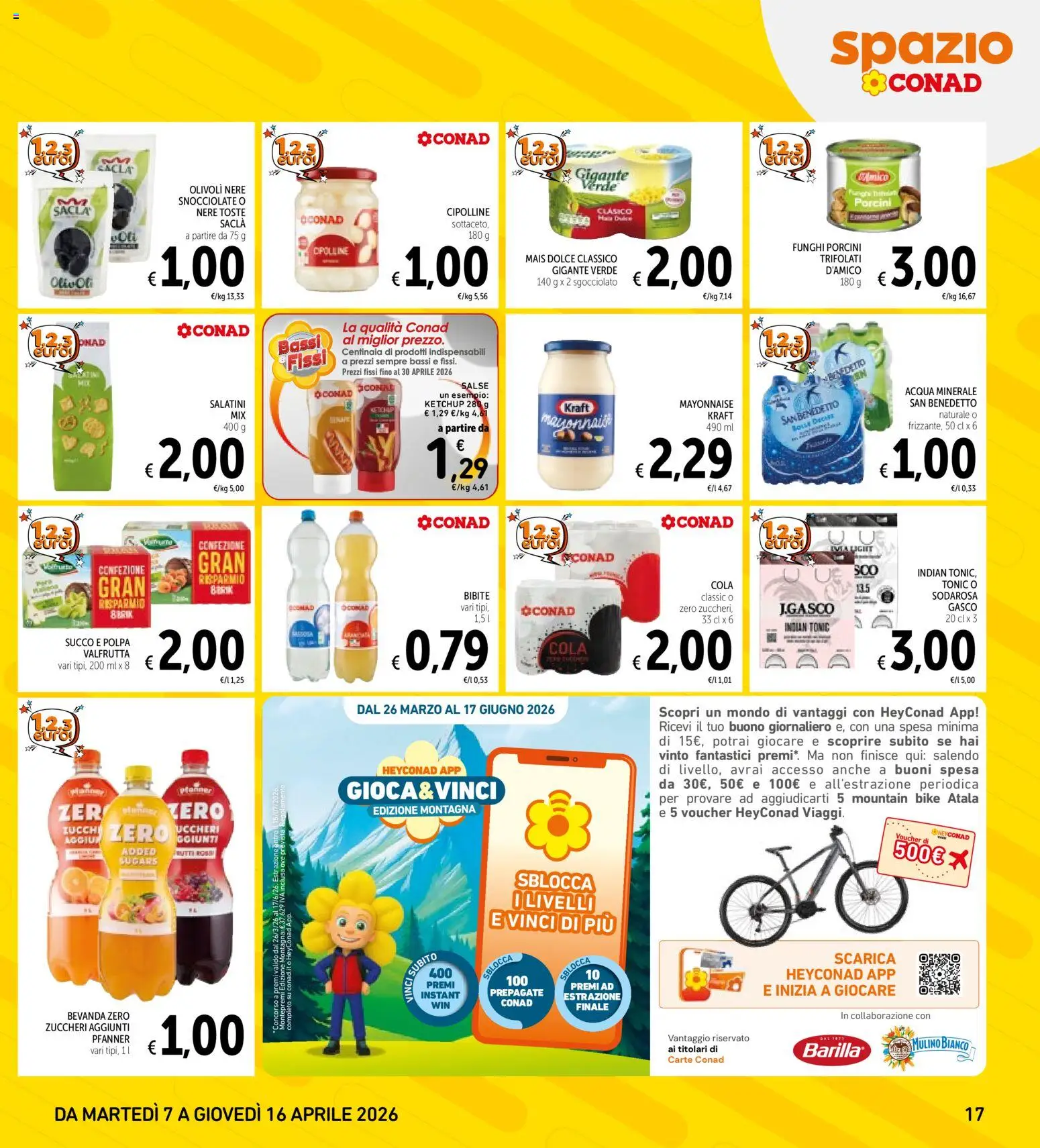 Volantino Spazio Conad del 07.04.2026 | Pagina: 17 | Prodotti: Salatini, Succo, Ketchup, Funghi