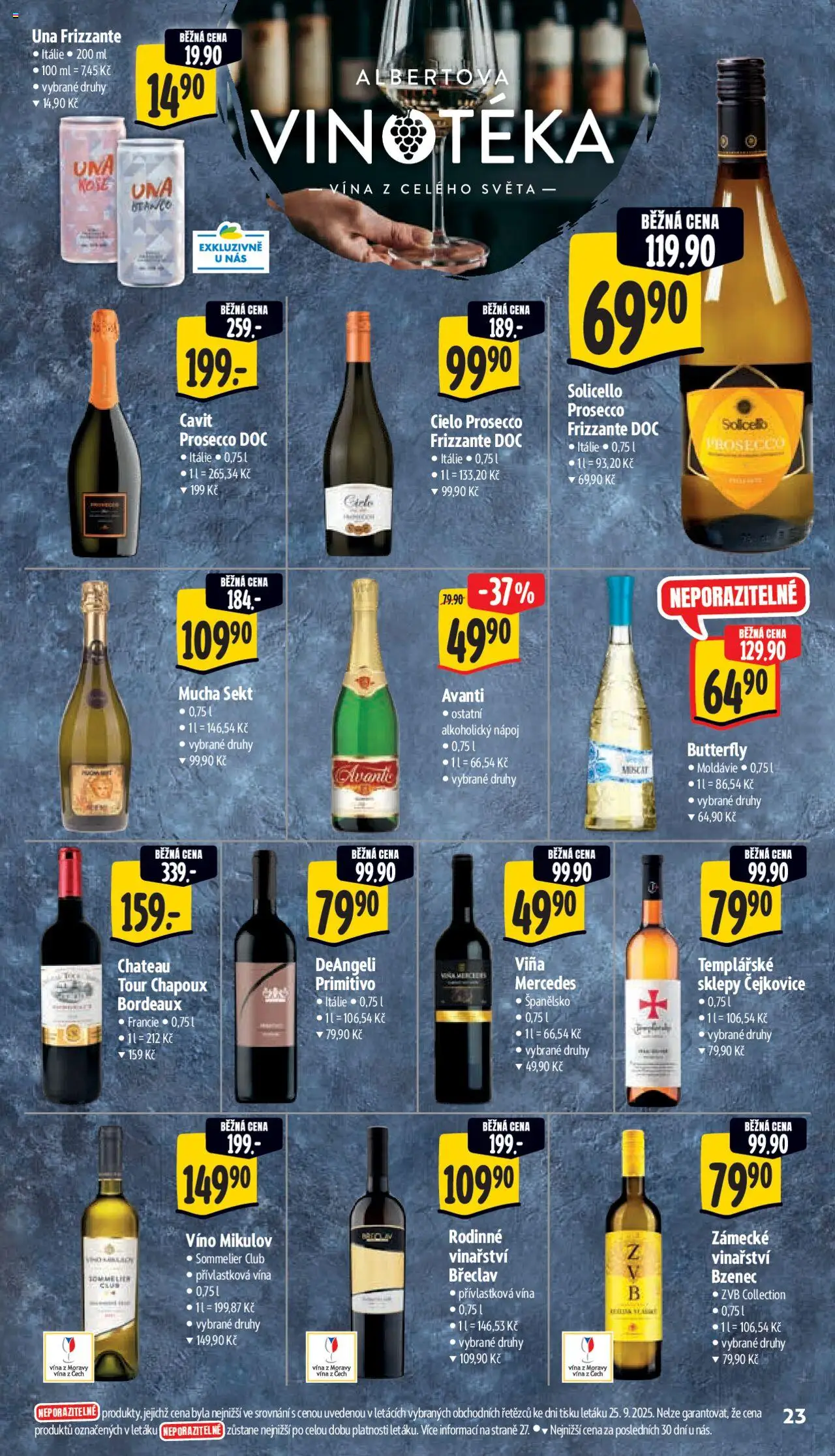 Albert leták - Supermarket od 01.10.2025 | Strana: 31 | Produkty: Prosecco, Víno, Sekt, Mucha sekt