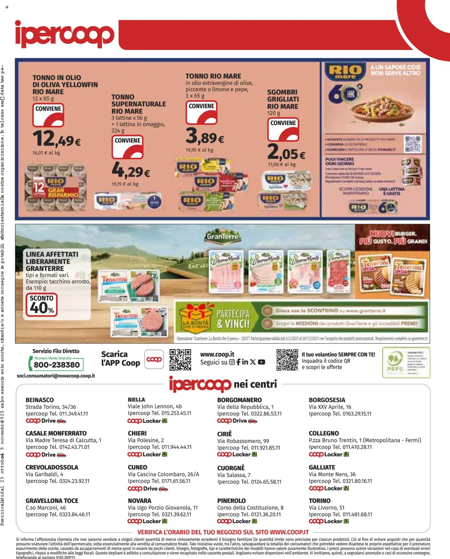 Volantino Ipercoop del 23.10.2025 | Pagina: 31 | Prodotti: Limone, Olio, Data, Tonno