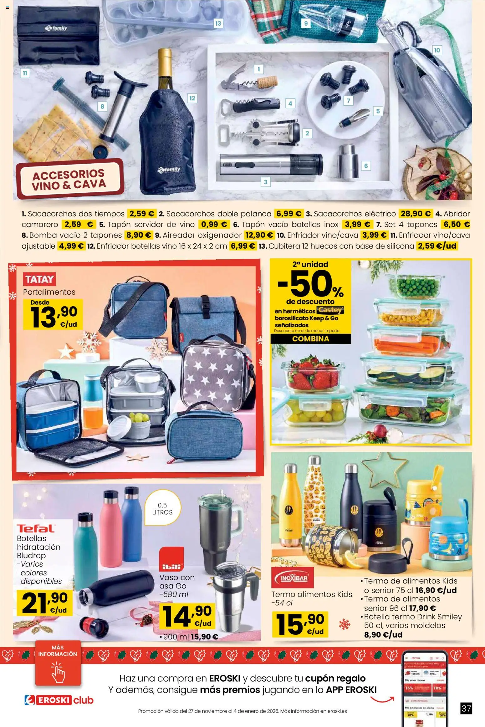 Eroski - Regalos │ válido desde el 02.12.2025 | Página: 37 | Productos: Vino, Κούβα