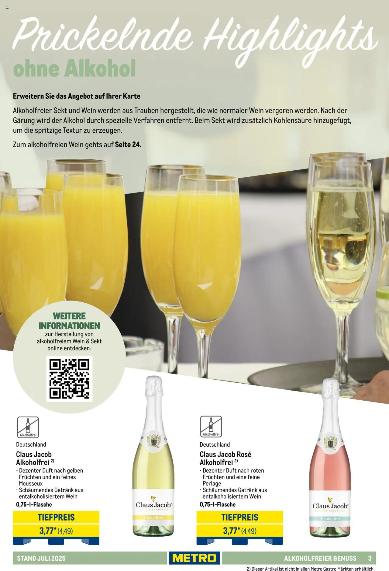 Metro - Hauswein Katalog - gültig ab dem 01.07.2025 | Seite: 3 | Produkte: Trauben, Sekt, Duft, Wein