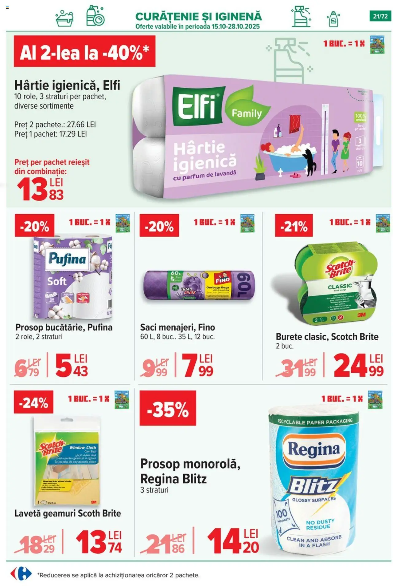 Noul catalog Carrefour – valabil de la 15.10.2025 | Pagină: 22 | Produse: Pomelo, Parfum, Burete