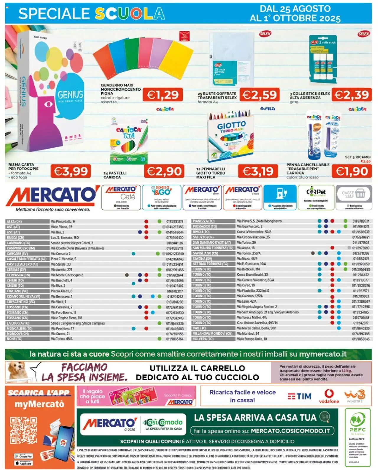 Volantino Mercatò del 25.08.2025 | Pagina: 16 | Prodotti: Tè, Carrello, Quaderno, Pennarelli