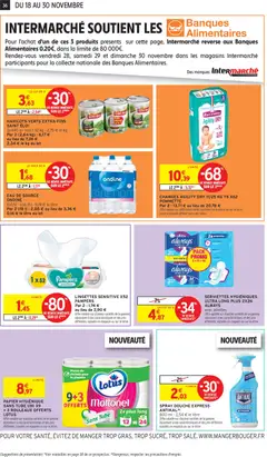Intermarché - Prévisualisation de SERVIETTES HYGIÉNIQUES ULTRA LONG PLUS 2X26 ALWAYS, avec ailettes valide à partir de 18.11.2025 | Page: 36 | Produits: Pampers, Haricots verts, Eau de source, Douche