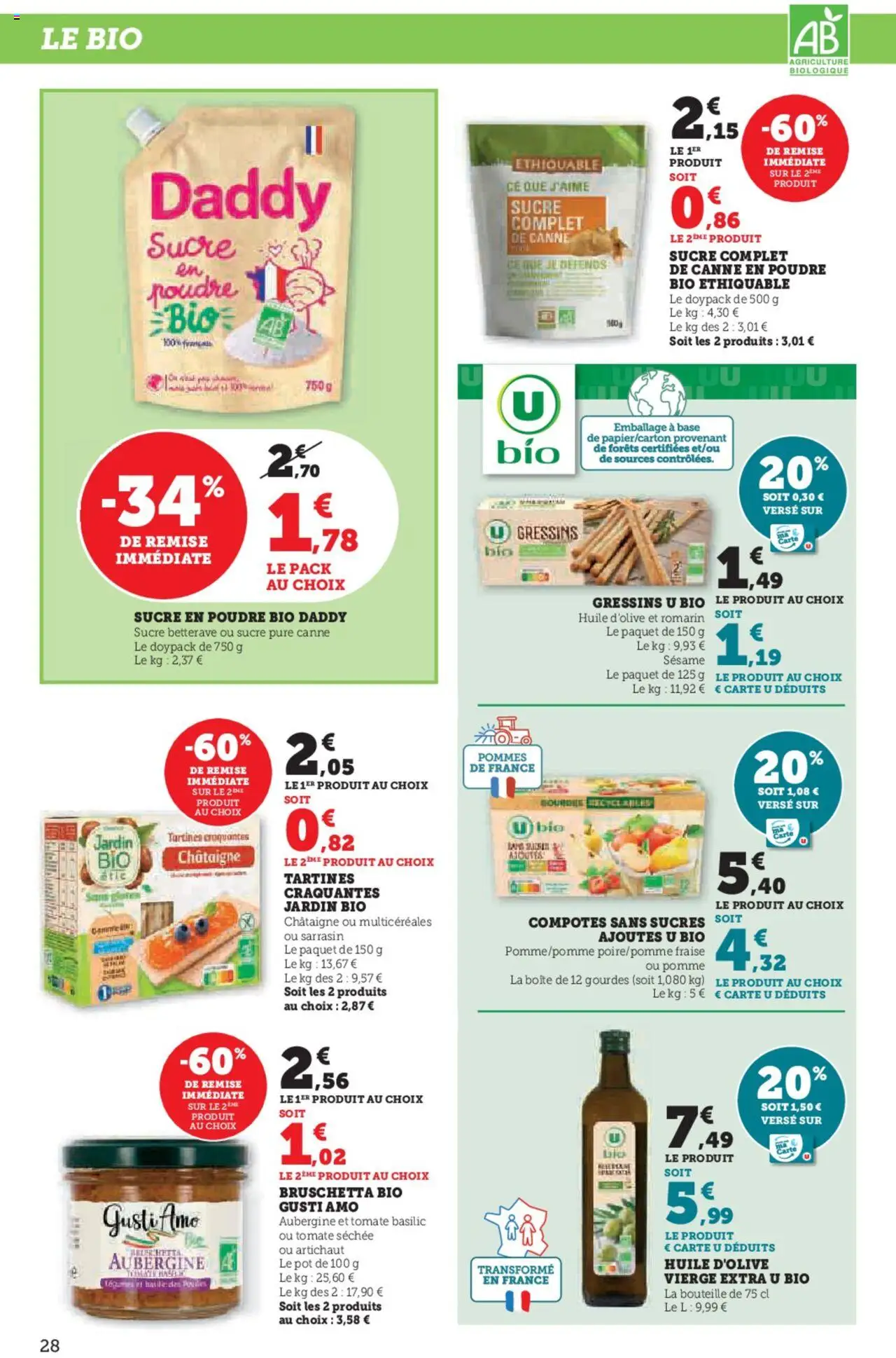  | Page: 28 | Produits: Huile D'olive, Pomme, Base, Poudre