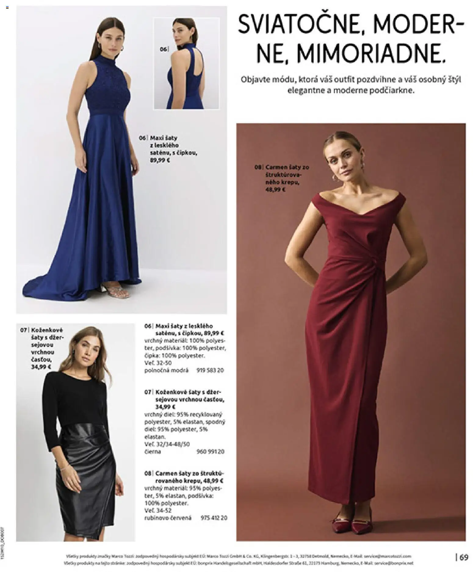 Nové Bonprix akcie – leták je platný od 24.11.2025 | Strana: 71 | Produkty: Šaty