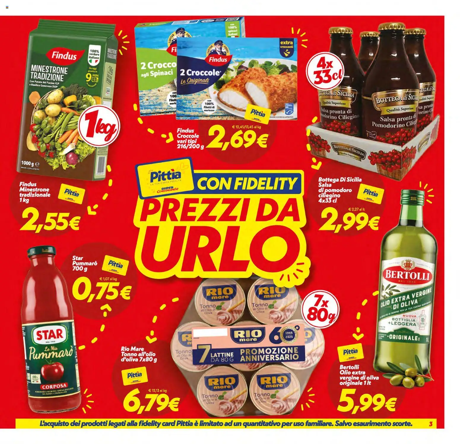 Volantino SuperConveniente del 05.01.2026 | Pagina: 3 | Prodotti: Merluzzo, Verdure, Salsa, Basilico