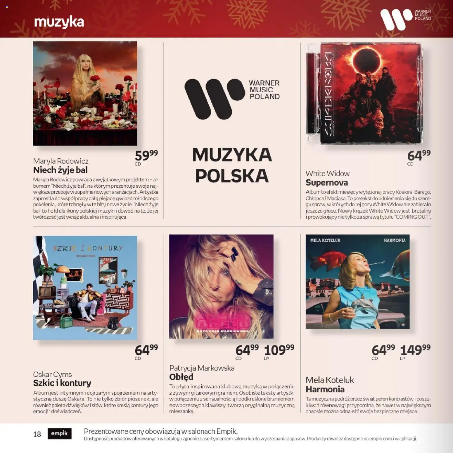 Empik promocje - Xmas Muzyka od 26.11.2025 | Strona: 18