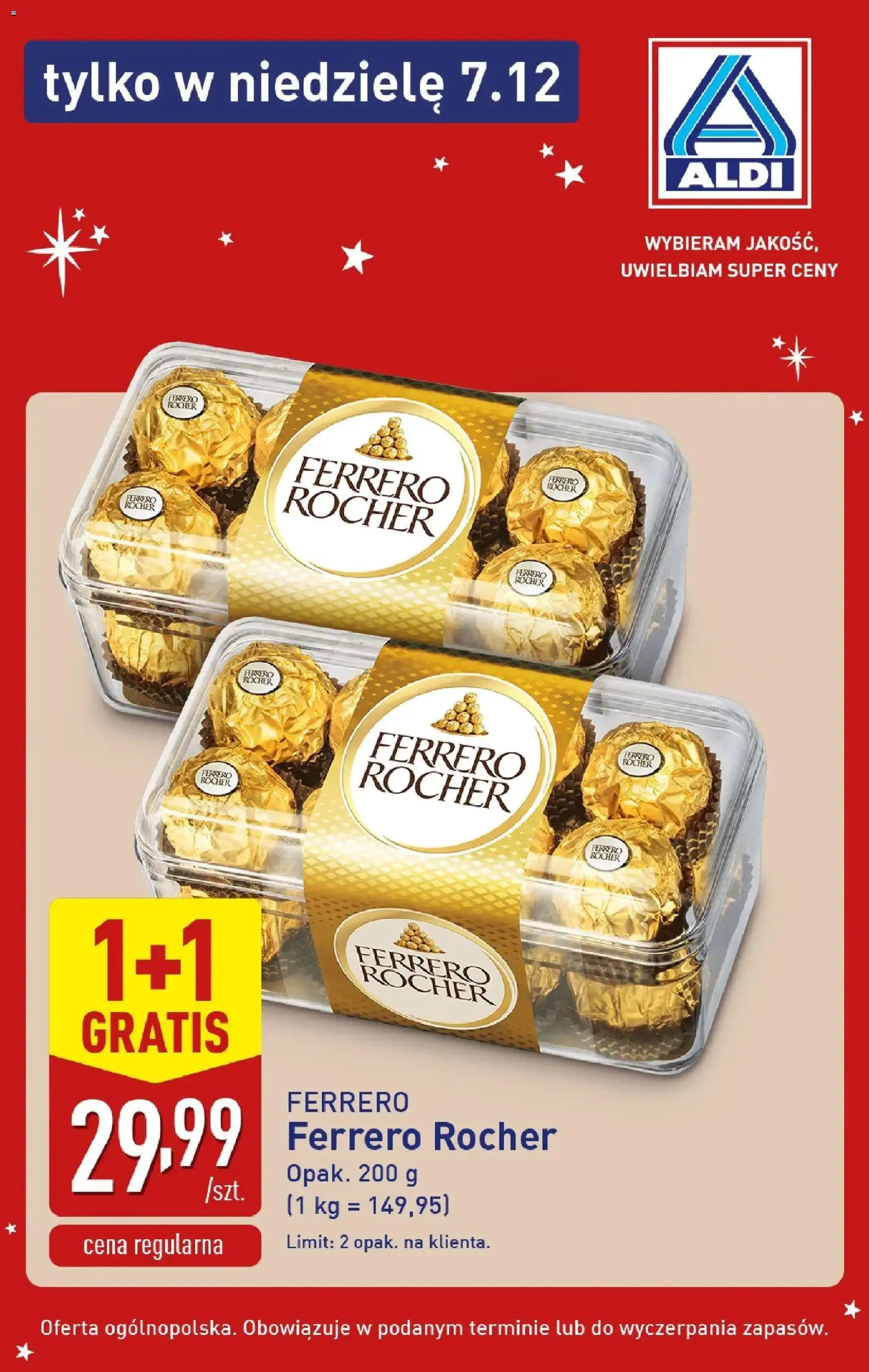 Aldi Gazetka - Super oferty na niedzielę od 07.12.2025 | Strona: 5 | Produkty: Ferrero rocher