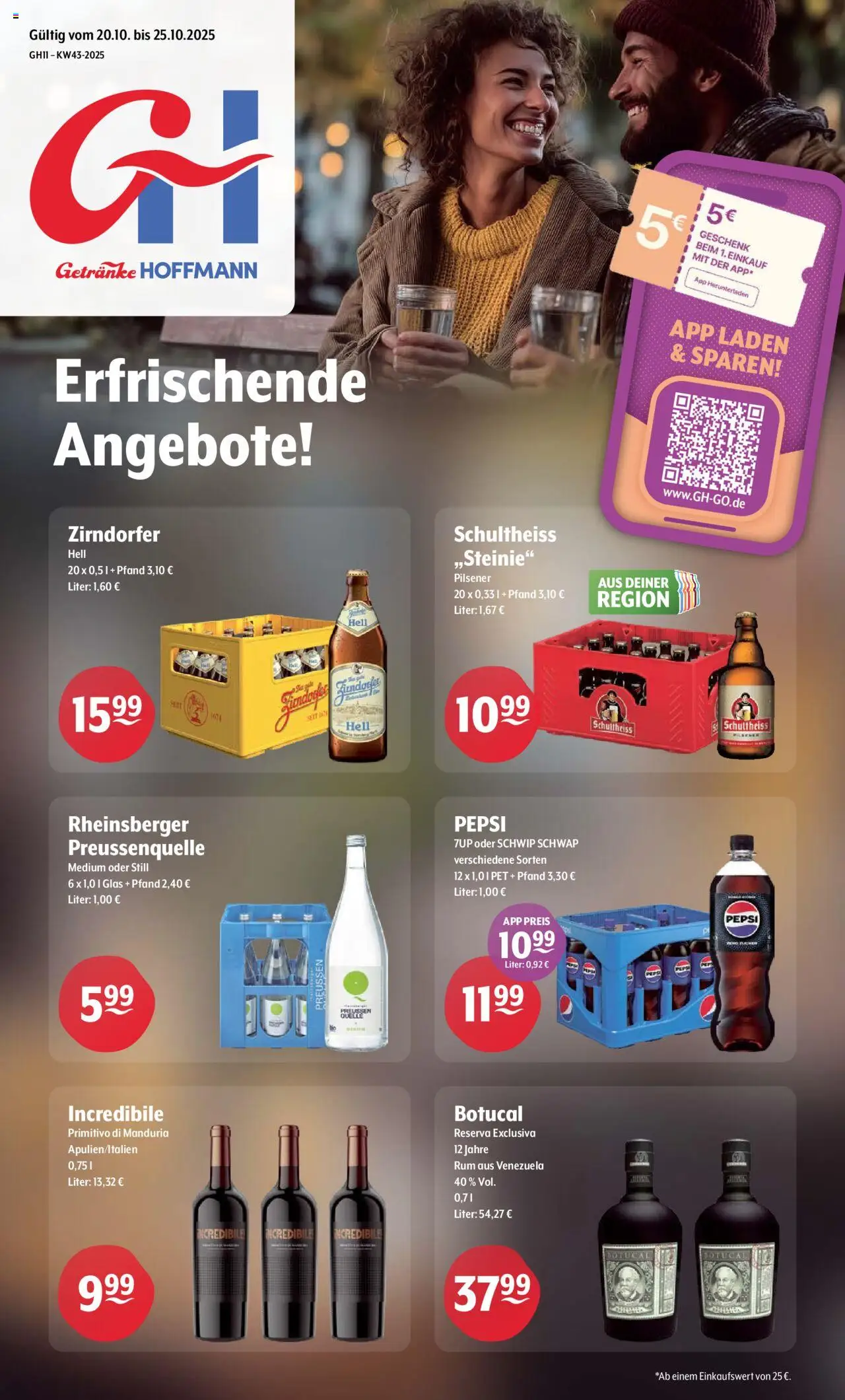 Getränke Hoffmann Prospekt 	 – gültig ab 20.10.2025 | Seite: 1