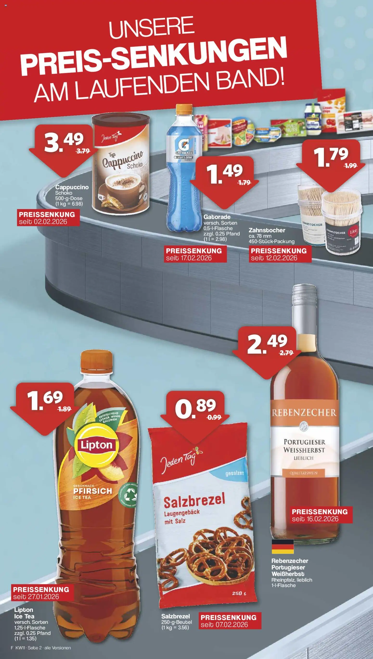 Famila Nordwest Sonderangebote – gültig ab 09.03.2026 | Seite: 2 | Produkte: Salz, Pfirsich