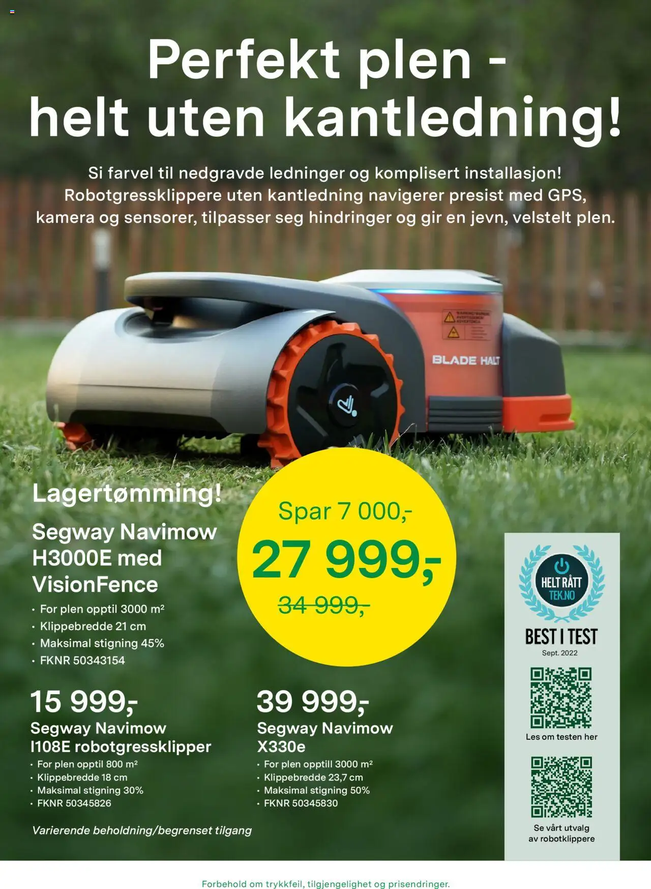  | Side: 2 | Produkter: Robotgressklipper, Kamera