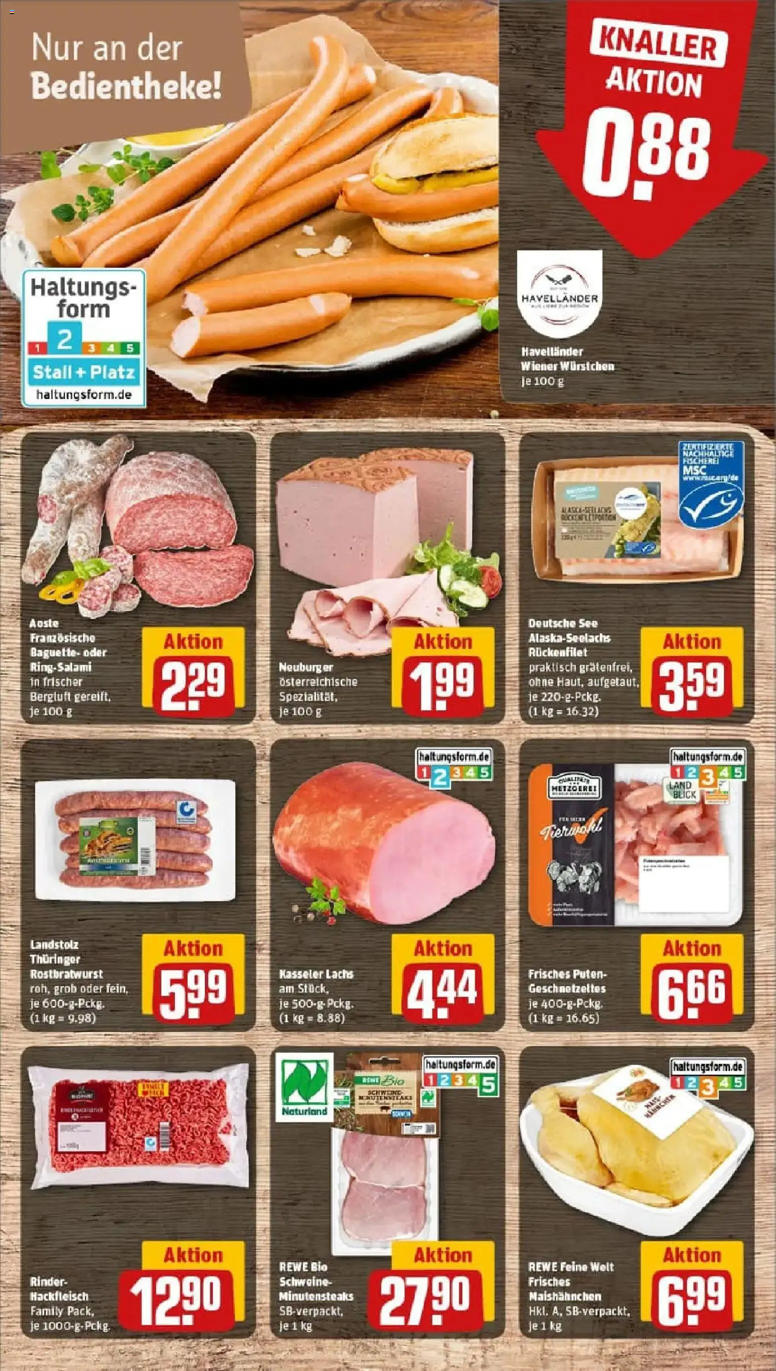 Rewe prospekt Dresden	 – gültig ab 10.11.2025 | Seite: 8 | Produkte: Wiener wurstchen, Baguette, Lachs, Salami