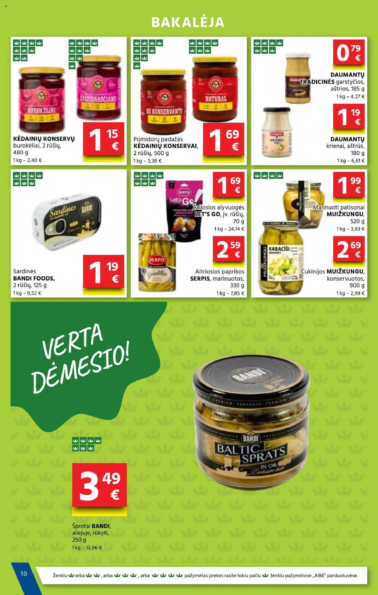 AIBE akcijos nuo 05.03.2026 | Puslapis: 10 | Prekių: Padažas