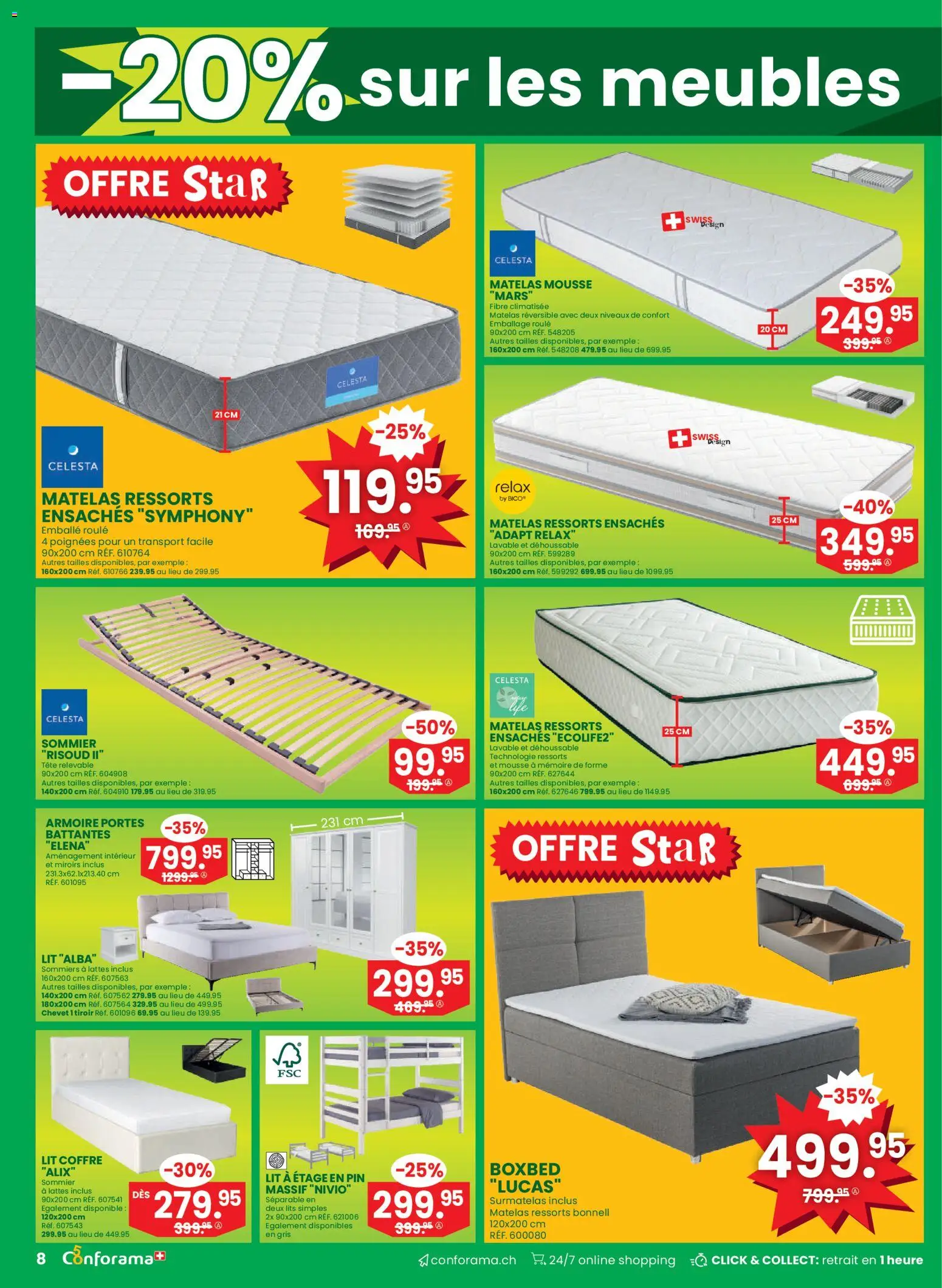 Conforama aktionen FR – gültig ab 08.04.2026 | Seite: 8 | Produkte: Mars