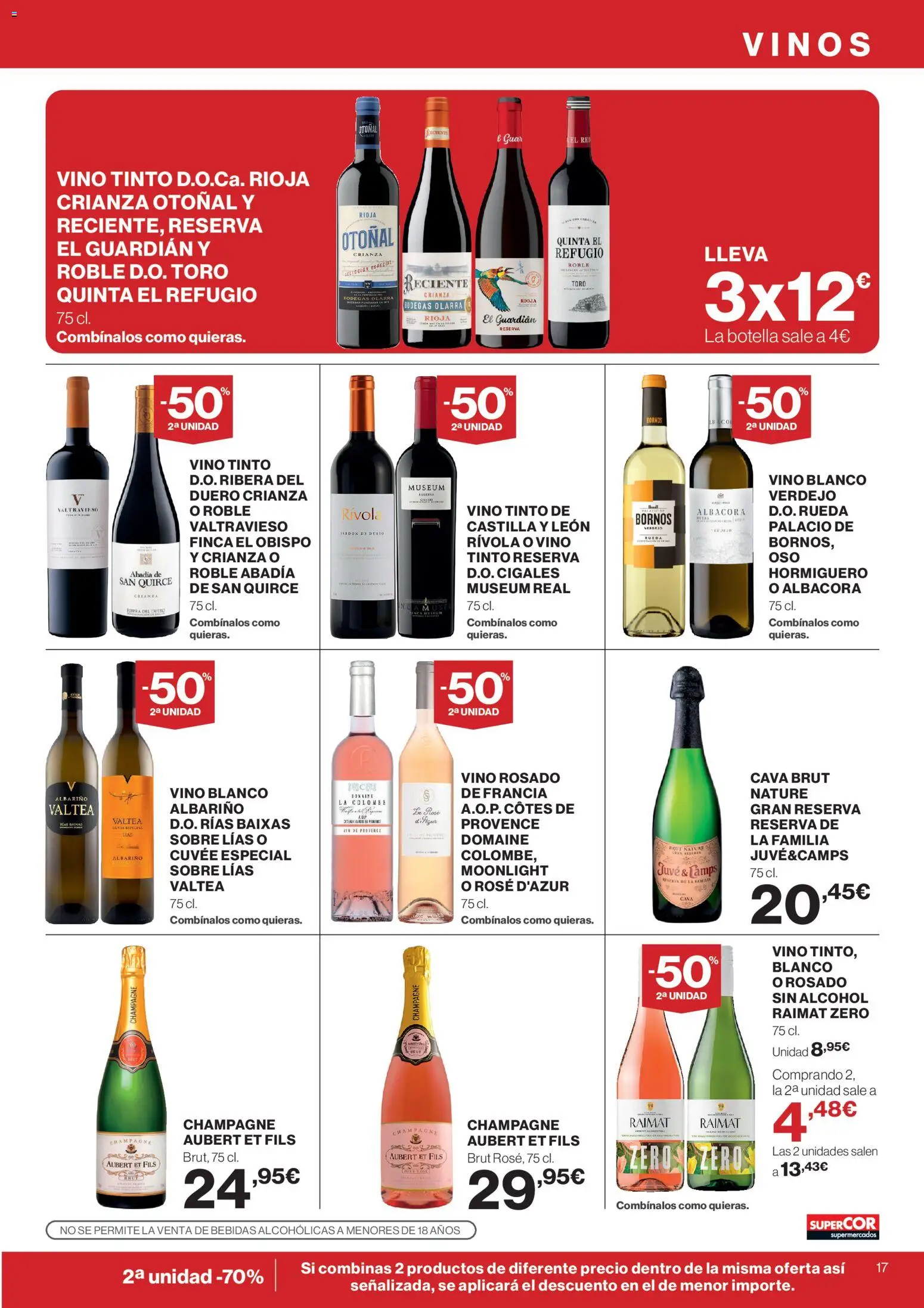 Supercor folleto │ válido desde el 12.03.2026 | Página: 17 | Productos: Vino rosado, Vino