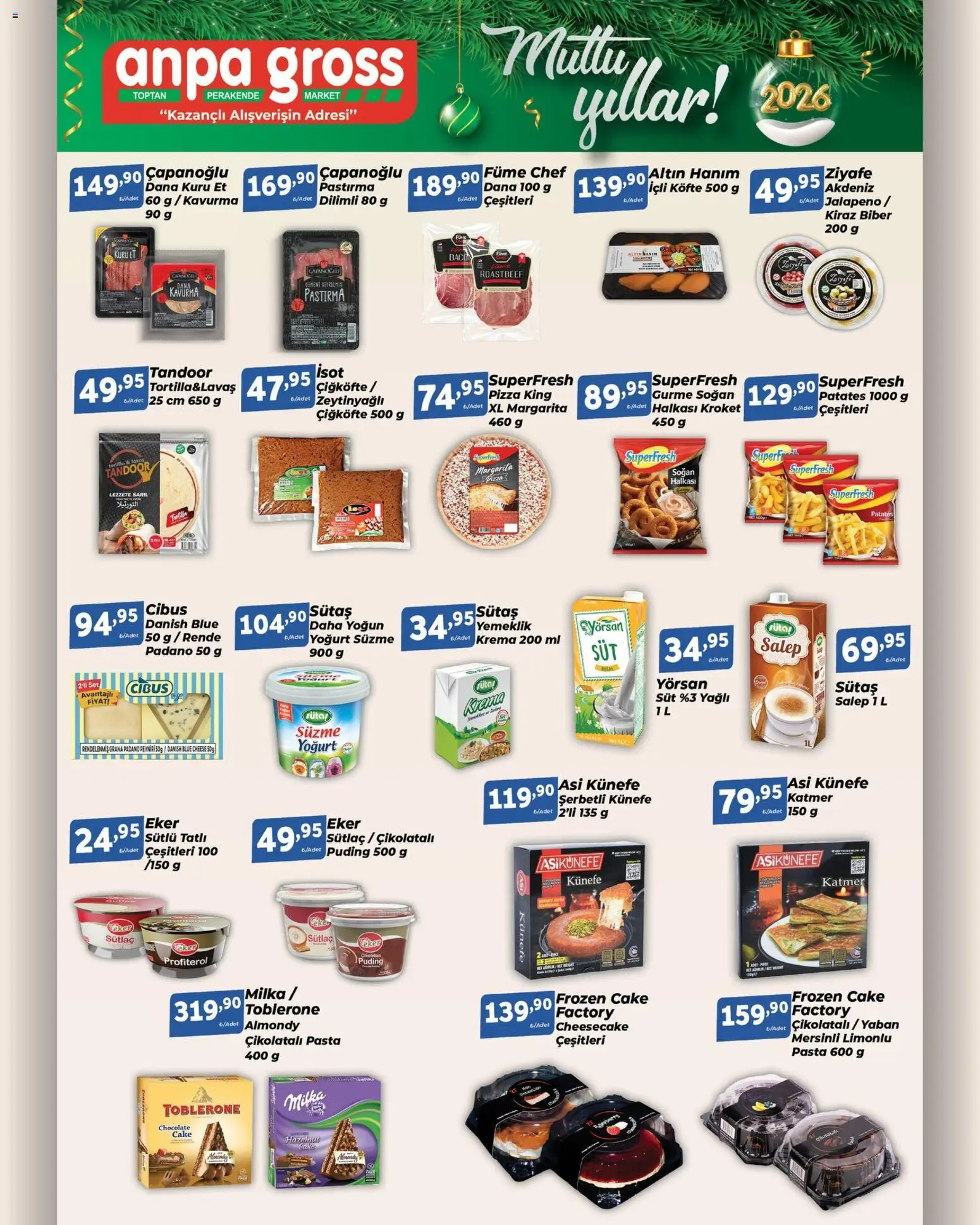 Anpa Gross Katalog - 20.12.2025 tarihinden itibaren geçerlidir | Sayfa: 9 | Ürünler: Yoğurt, Rende, Soğan, Biber
