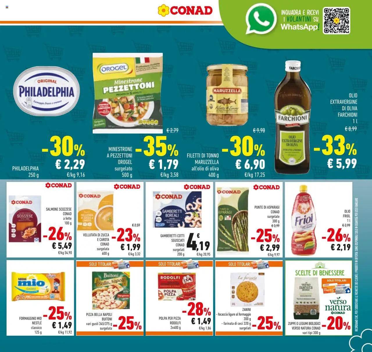 Volantino Conad del 22.10.2025 | Pagina: 17 | Prodotti: Legumi, Pizza, Formaggio, Olive