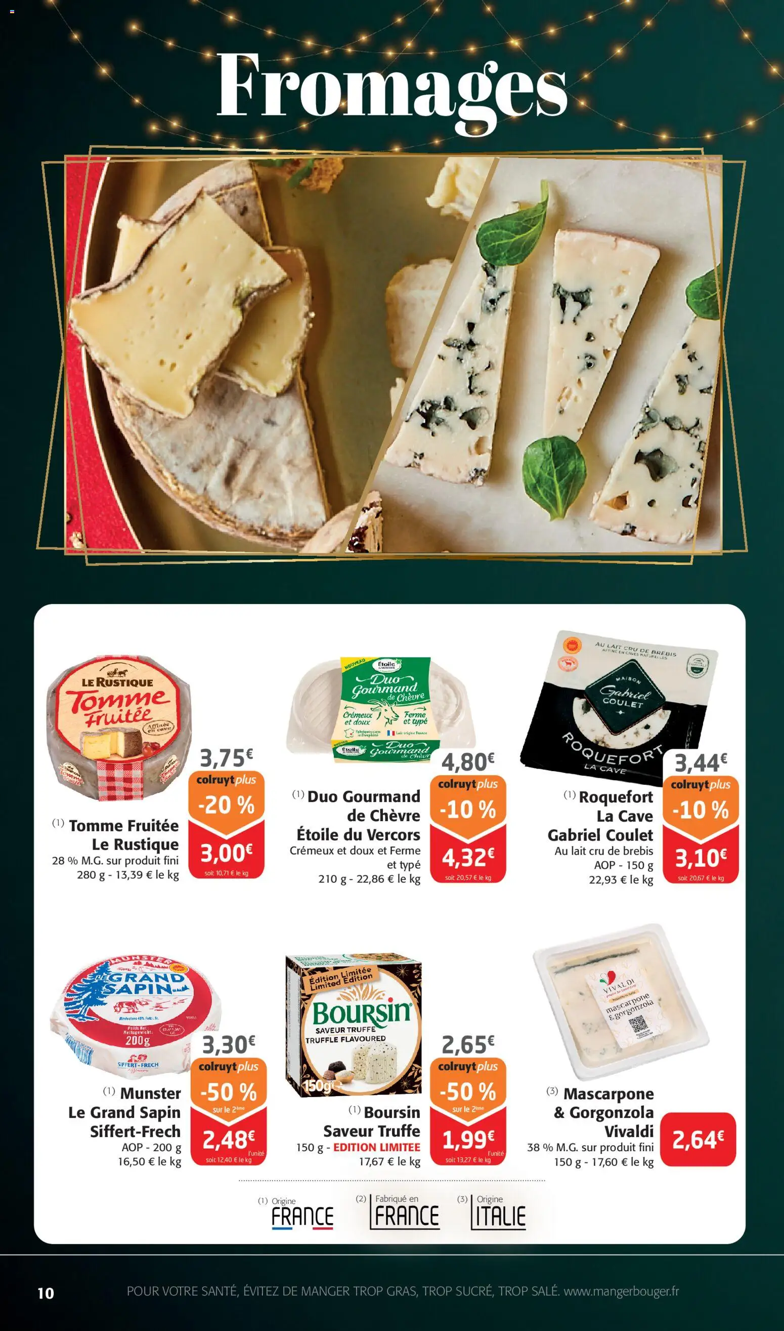 {H1} | Page: 10 | Produits: Poids, Lait, Mascarpone