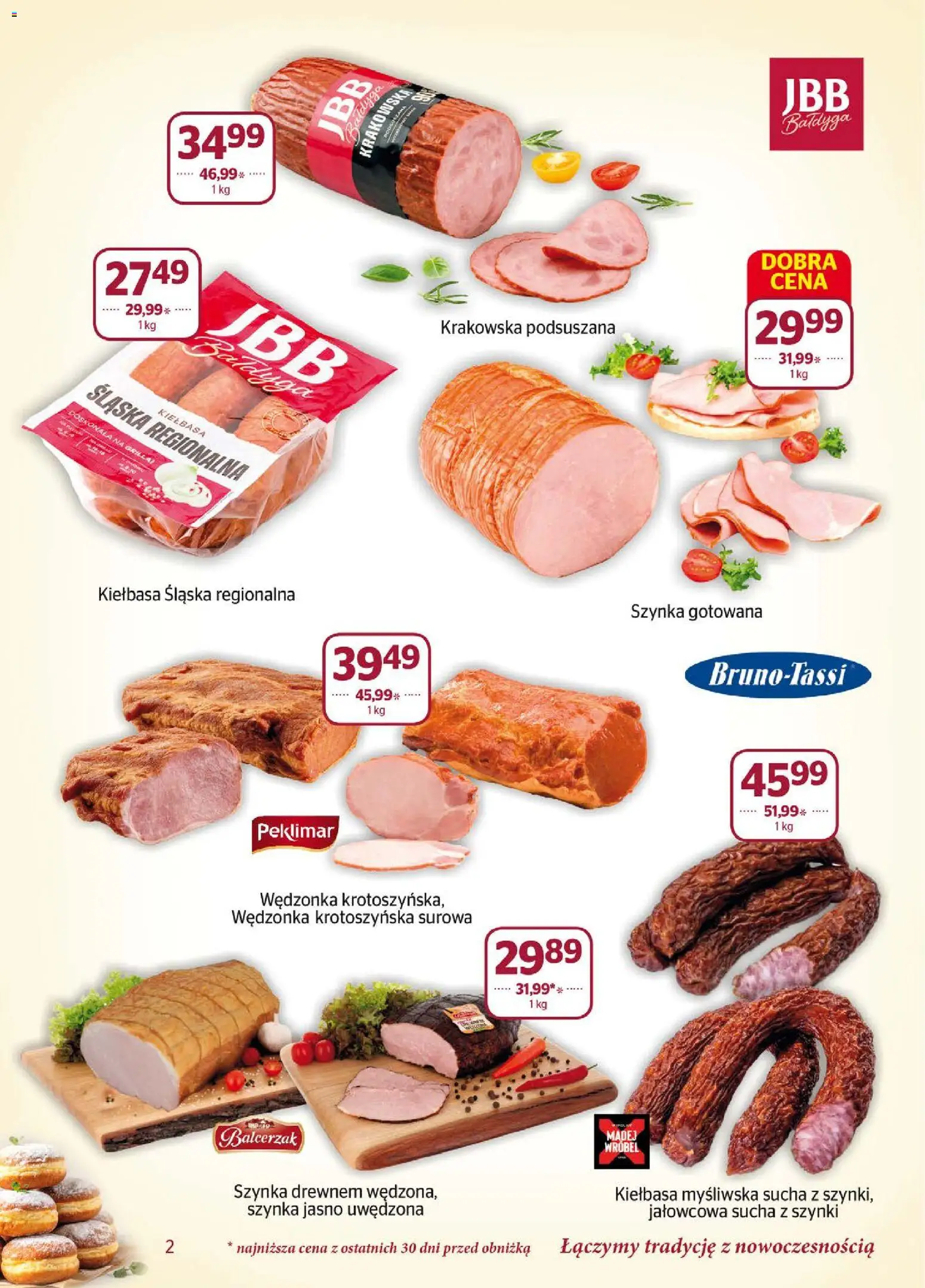 Społem Gazetka od 01.02.2026 | Strona: 2 | Produkty: Kiełbasa, Myśliwska, Kiełbasa śląska, Szynka gotowana