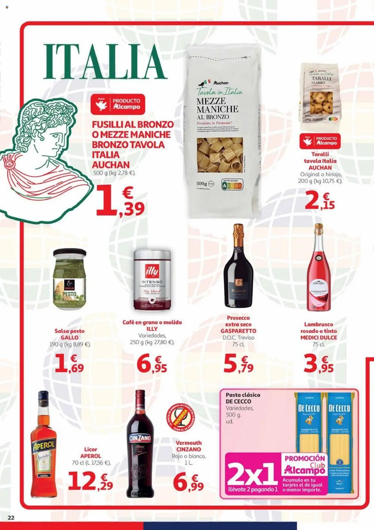 Alcampo - Canarias │ válido desde el 09.10.2025 | Página: 22 | Productos: Licor, Café, Pasta, Café en grano