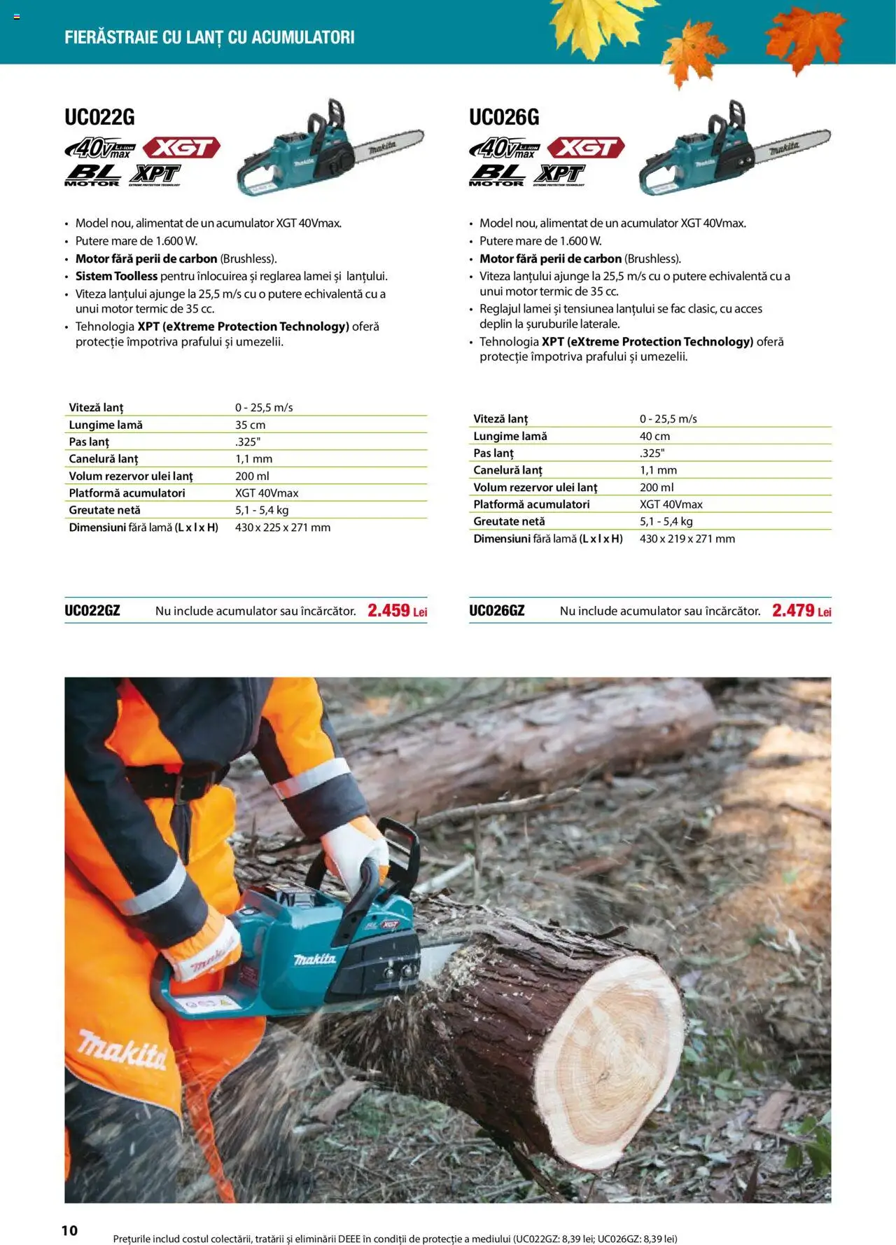 Noul catalog Makita – valabil de la 01.09.2025 | Pagină: 10 | Produse: Ulei